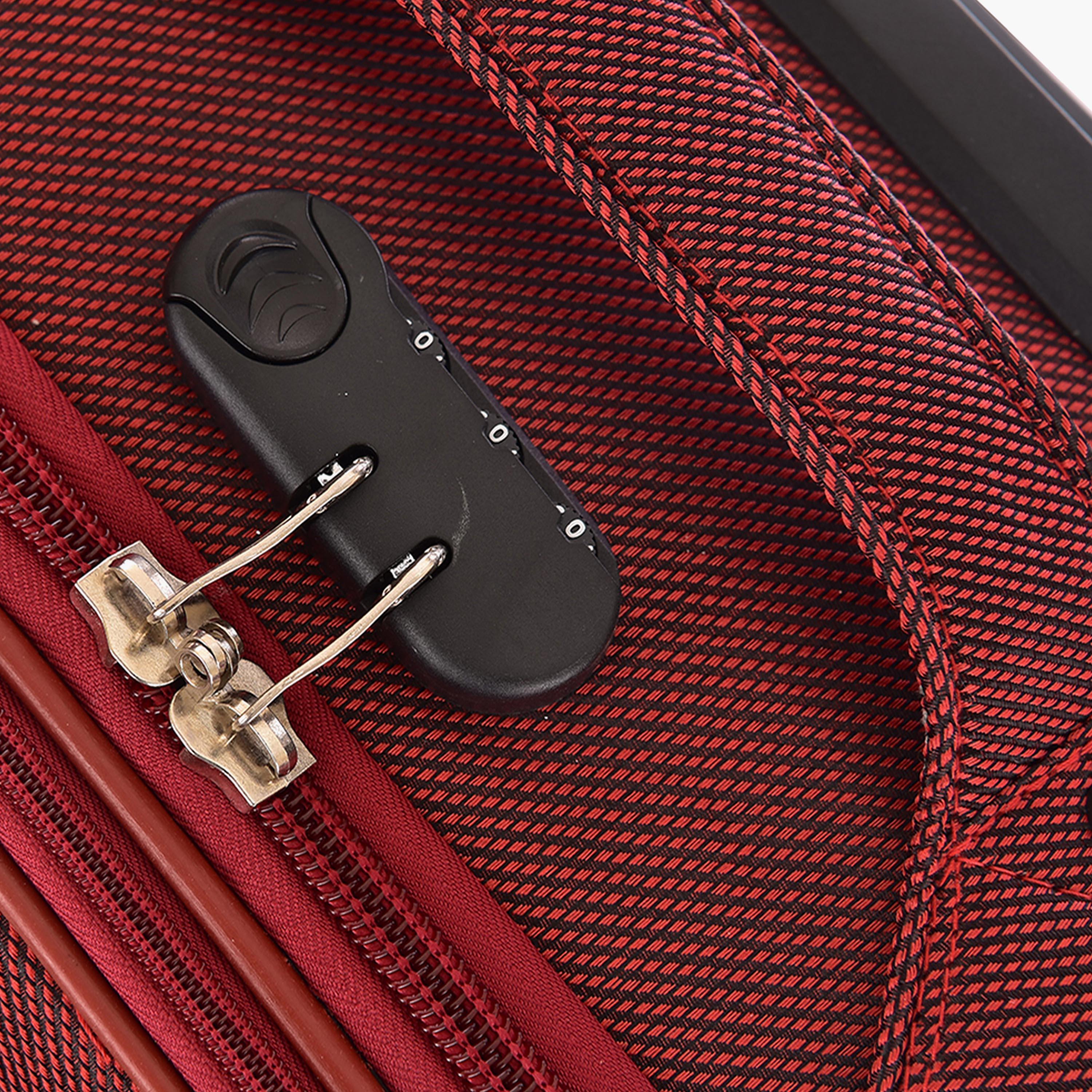 New Travel Set of 3 Textile Soft-Sided 4-Wheeler Spinner Trolley Bags with Combination Lock-travel-luggagesandbags-luggage-image-8