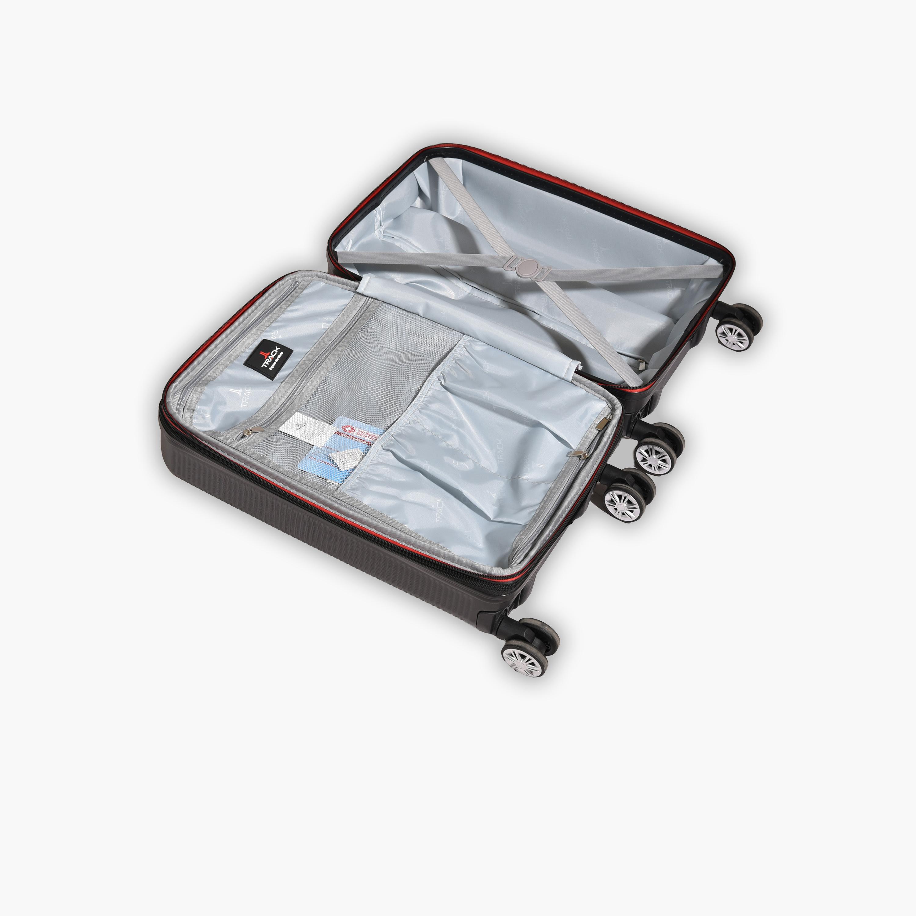 Track Set of 2 ABS Hard-Sided 4-Wheeler Spinner Trolley Bags with TSA Lock-travel-luggagesandbags-luggage-image-3