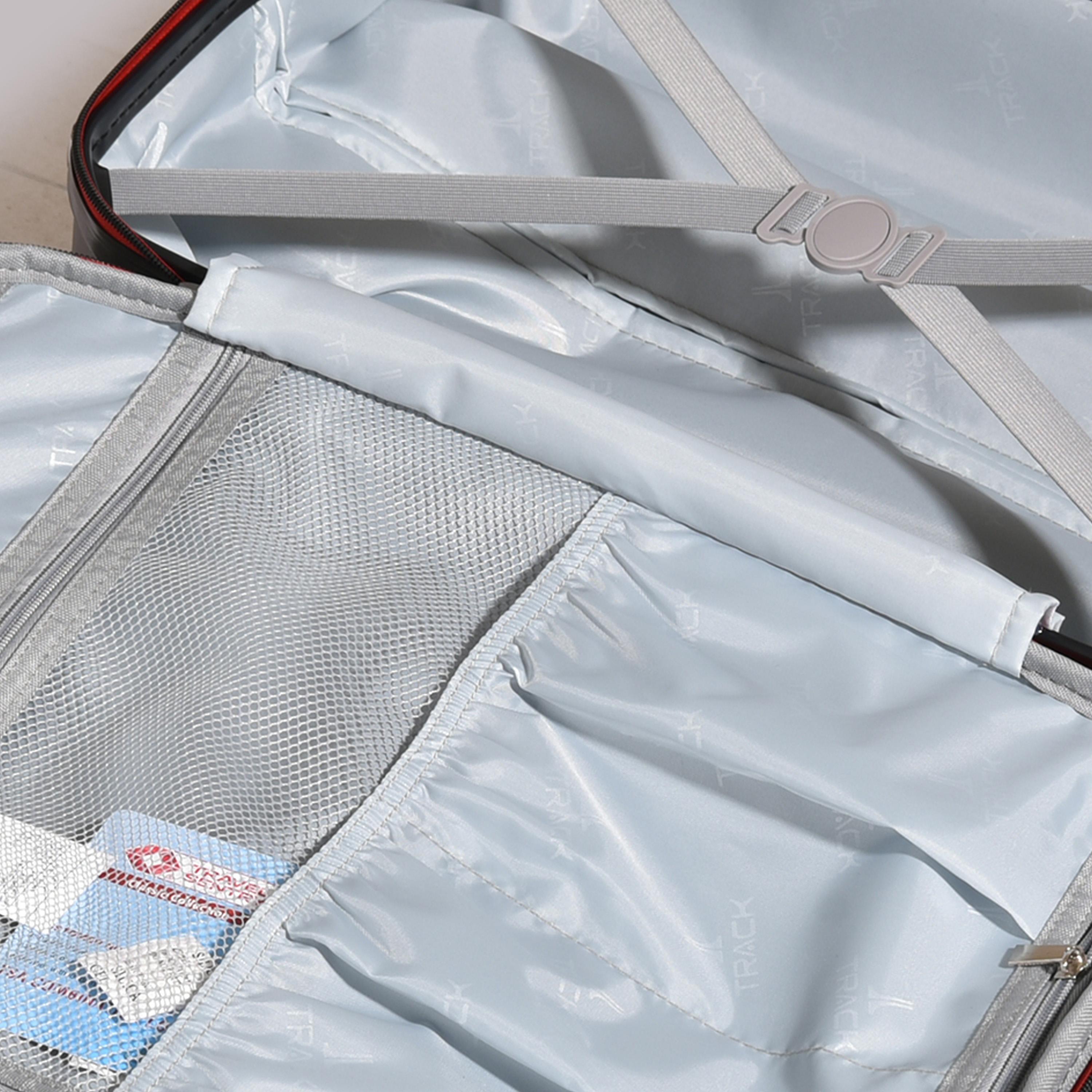 Track Set of 2 ABS Hard-Sided 4-Wheeler Spinner Trolley Bags with TSA Lock-travel-luggagesandbags-luggage-image-7