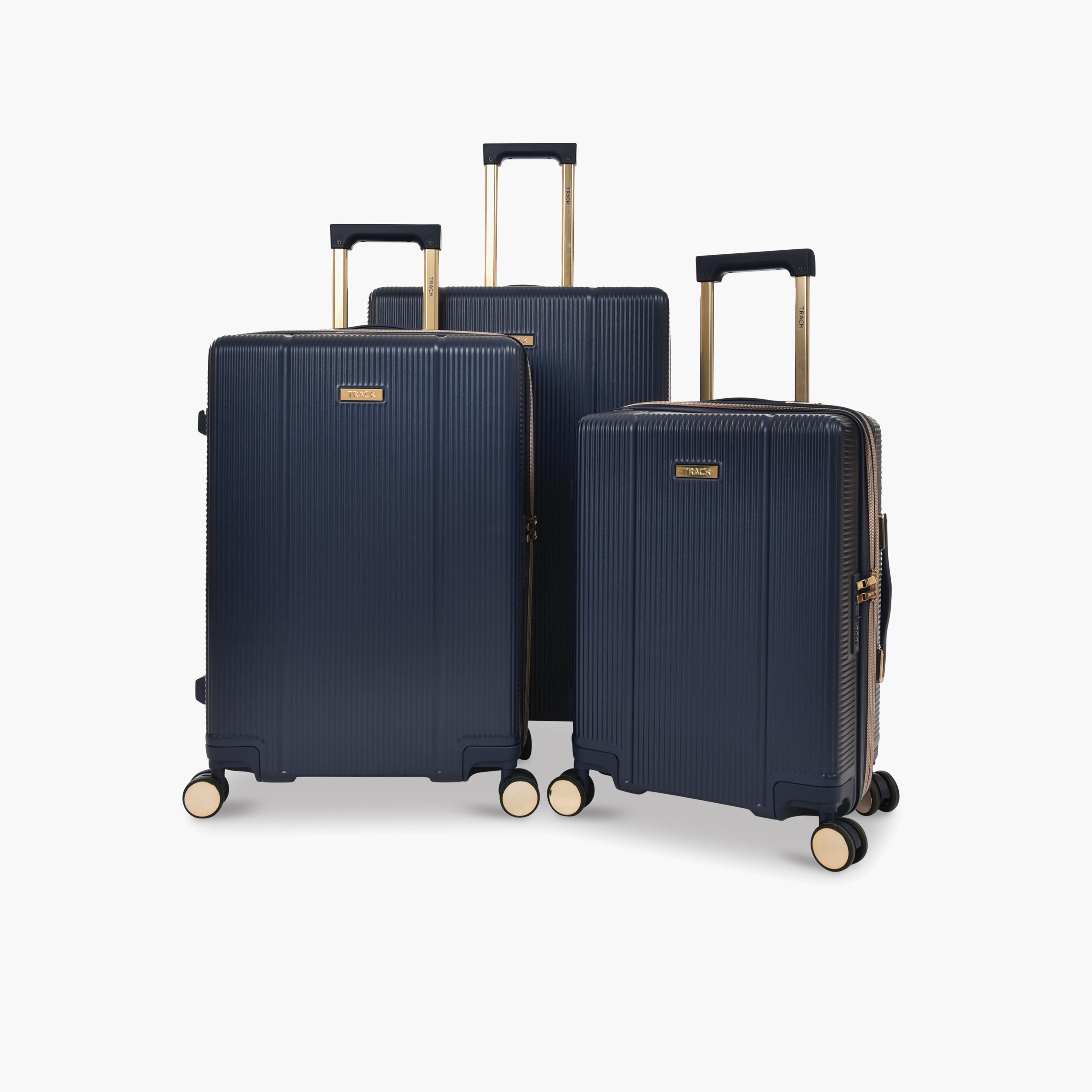 تراك - طقم شنط سفر 3 قطع جوانب ABS صلبة أربع عجلات دوارة قفل برقم سري-travel-luggagesandbags-luggage-image-1