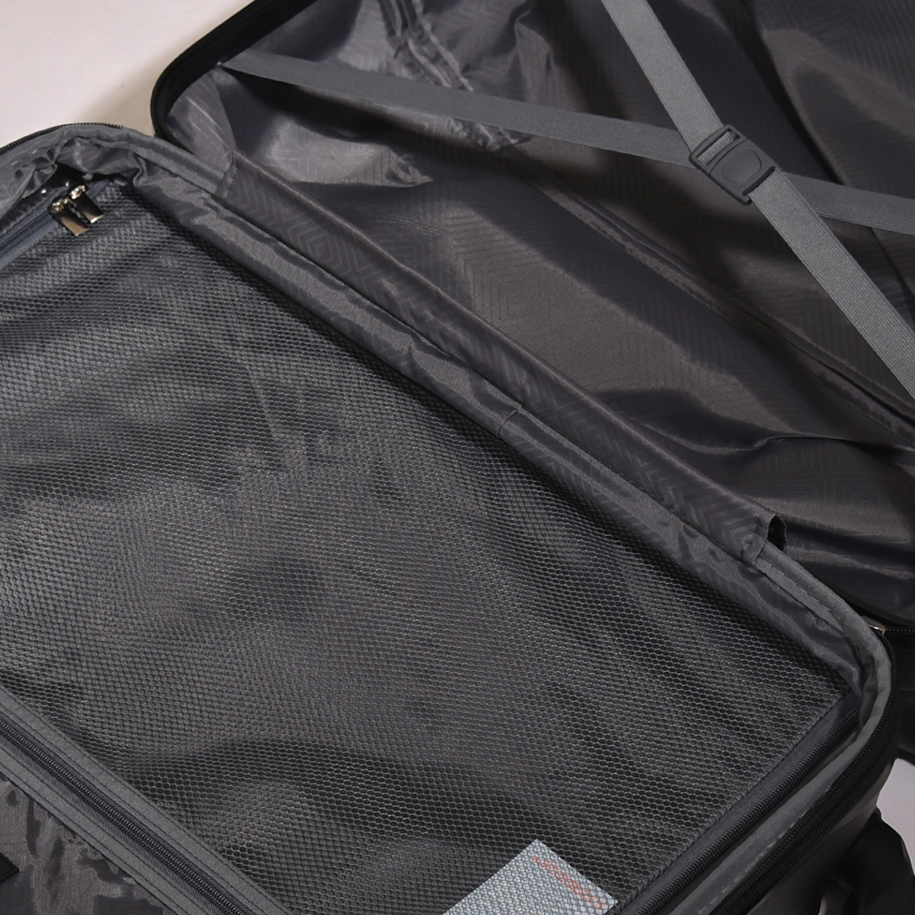 Track Set of 4 ABS Hard-Sided 4-Wheeler Spinner Trolley Bags with Combination Lock-travel-luggagesandbags-luggage-image-5