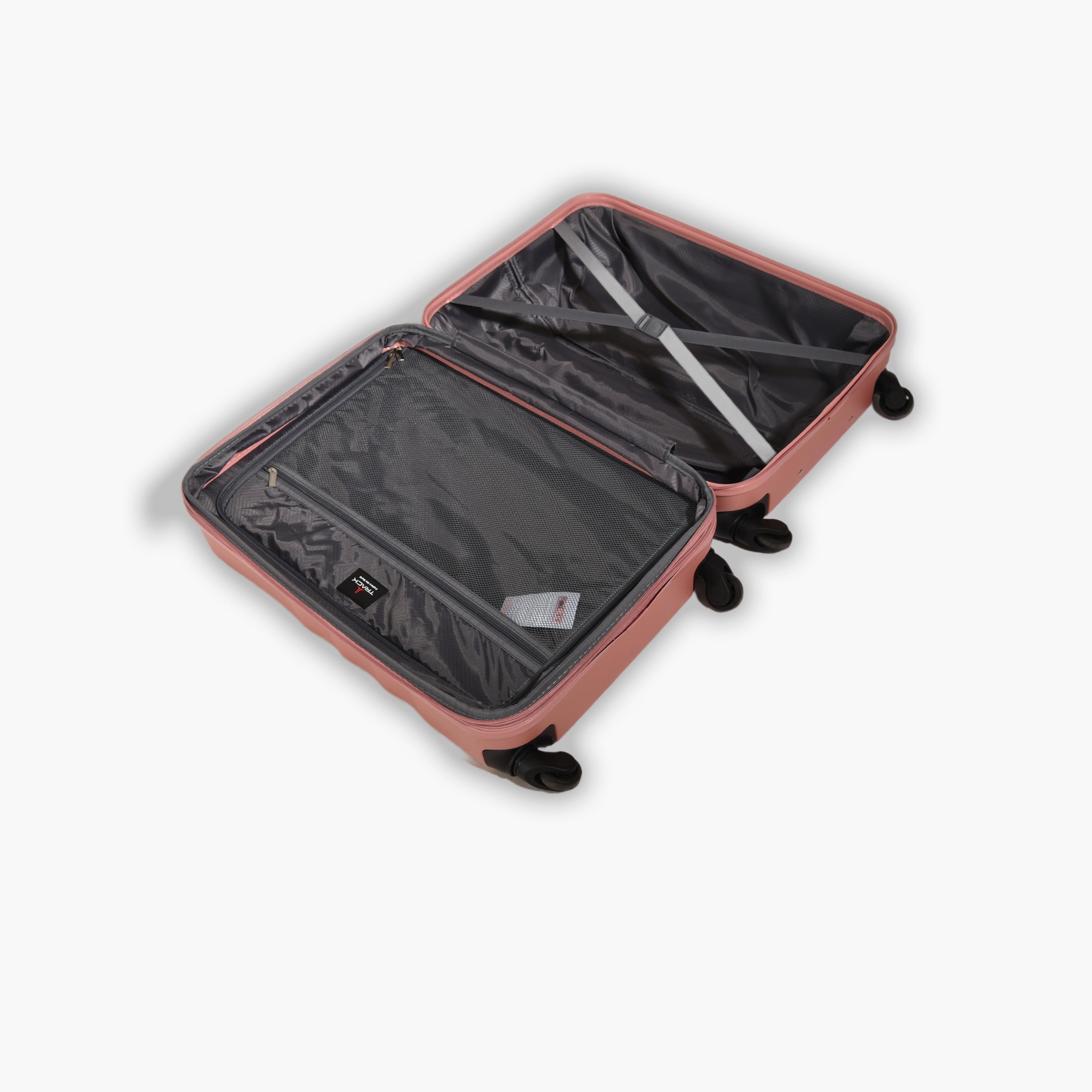 Track Set of 4 ABS Hard-Sided 4-Wheeler Spinner Trolley Bags with Combination Lock-travel-luggagesandbags-luggage-image-3