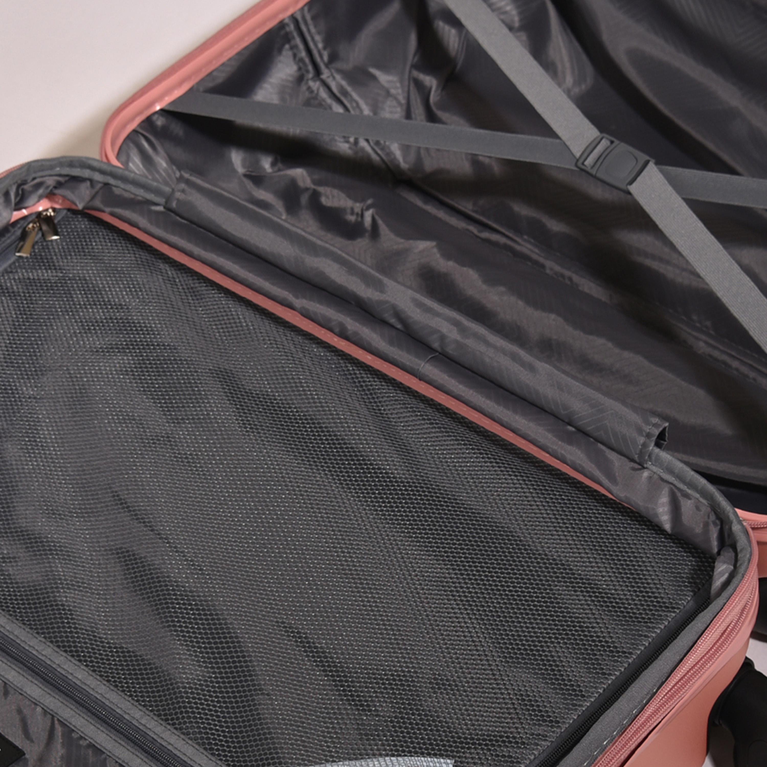 Track Set of 4 ABS Hard-Sided 4-Wheeler Spinner Trolley Bags with Combination Lock-travel-luggagesandbags-luggage-image-5