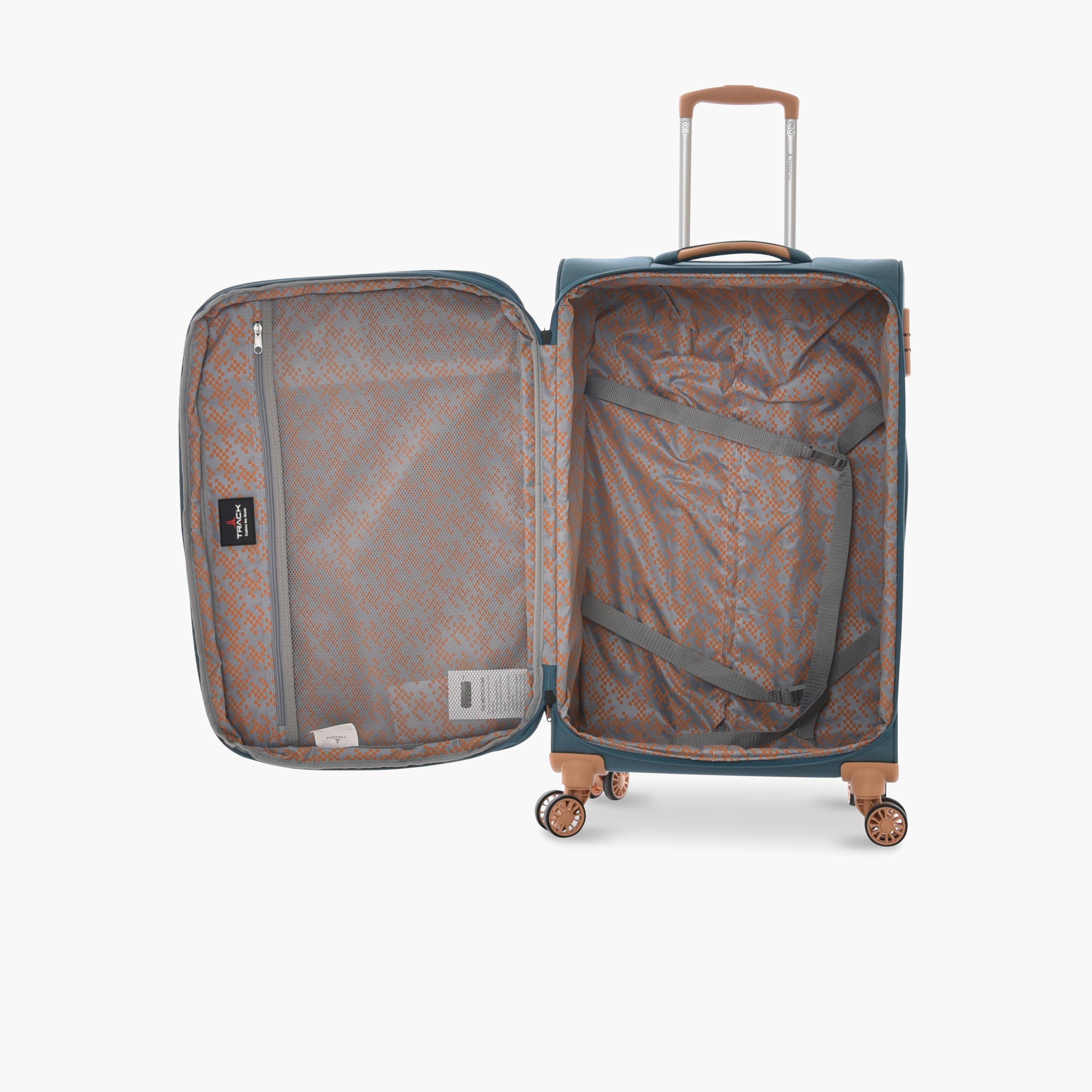 تراك - طقم شنط سفر 3 قطع قماشية أربع عجلات دوارة ذات جوانب ناعمة قفل برقم سري-travel-luggagesandbags-luggage-image-3