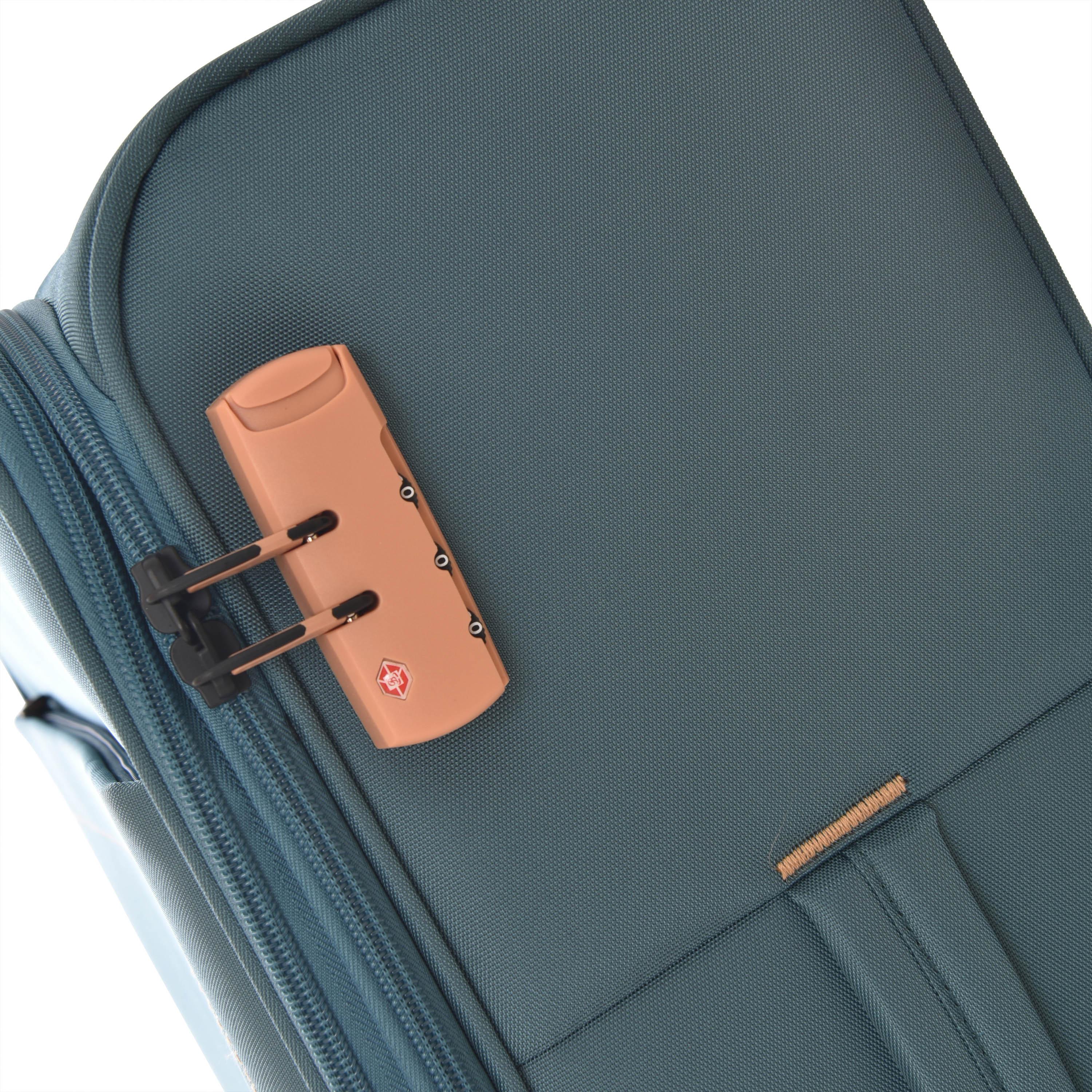 تراك - طقم شنط سفر 3 قطع قماشية أربع عجلات دوارة ذات جوانب ناعمة قفل برقم سري-travel-luggagesandbags-luggage-image-8
