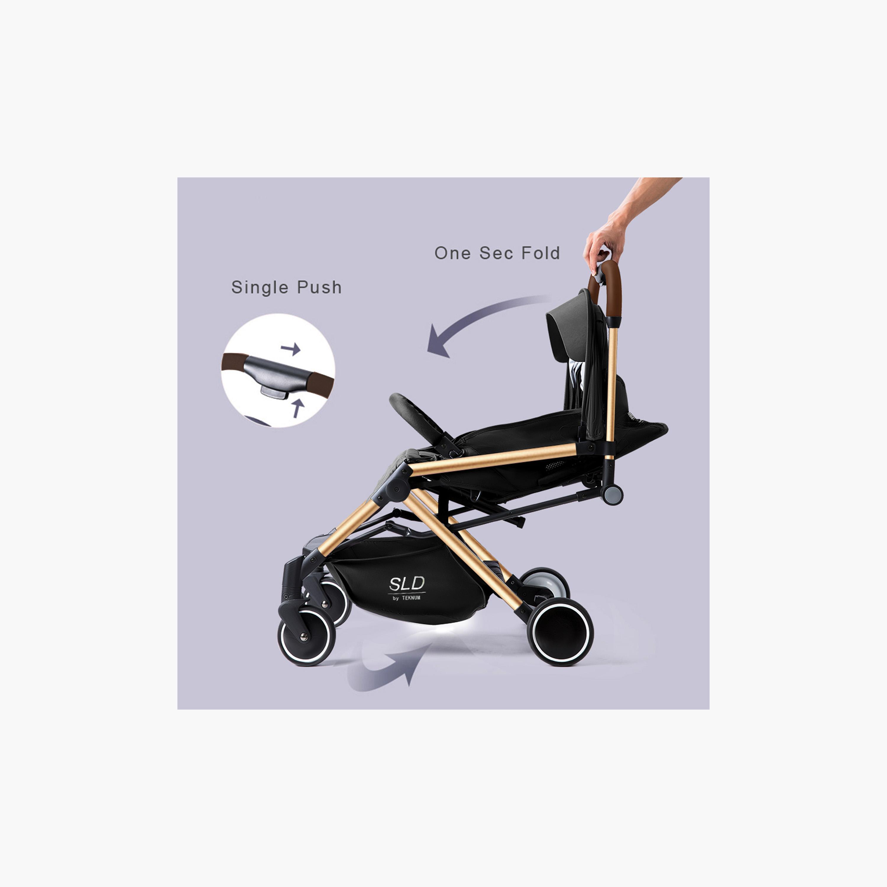 عربة أطفال ترافل لايت مع حقيبة حفاضات ومفرش تغيير من تكنم-baby-gear-strollersandprams-strollers-image-2
