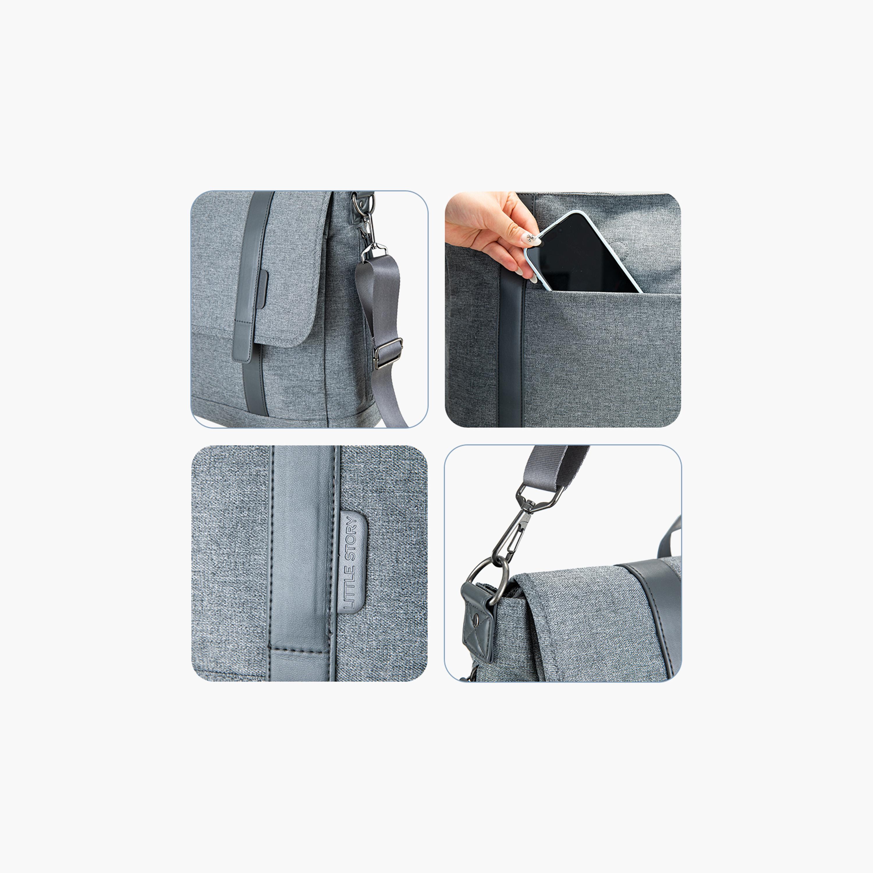 عربة أطفال ترافل لايت مع حقيبة حفاضات ومفرش تغيير من تكنم-baby-gear-strollersandprams-strollers-image-9