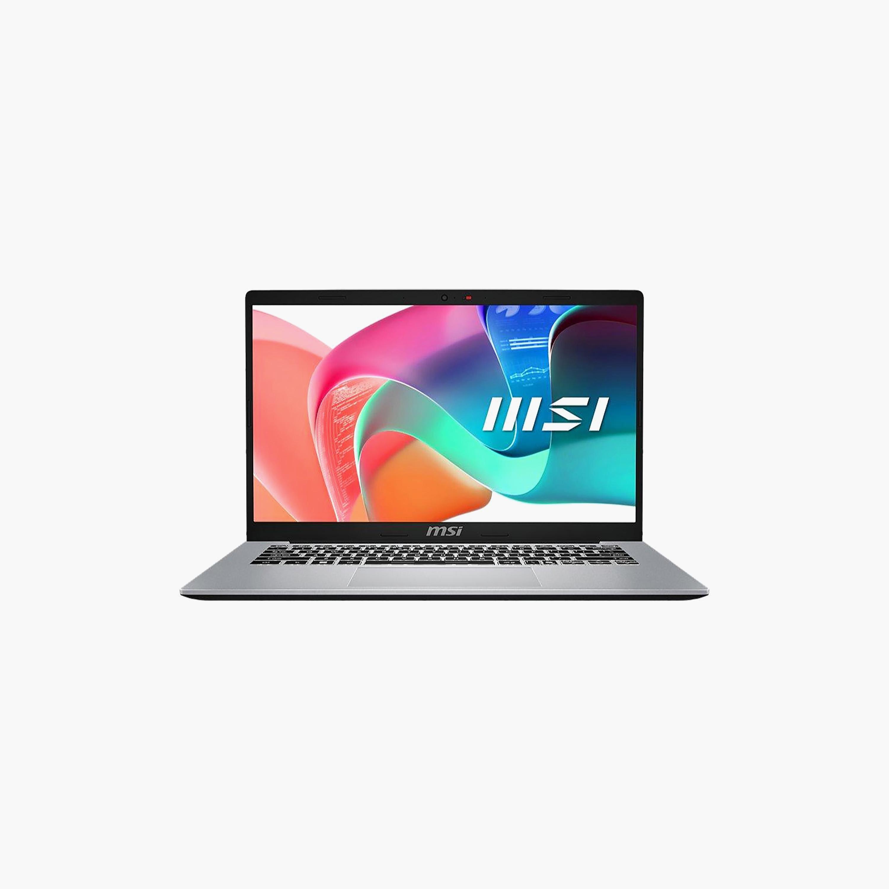 لاب توب مودرن 14 إنتل كور 5 120U رام 16GB سعة 512GB شاشة 14" FHD ويندوز 11 فضي من إم إس إي-electronics-laptops-image-1