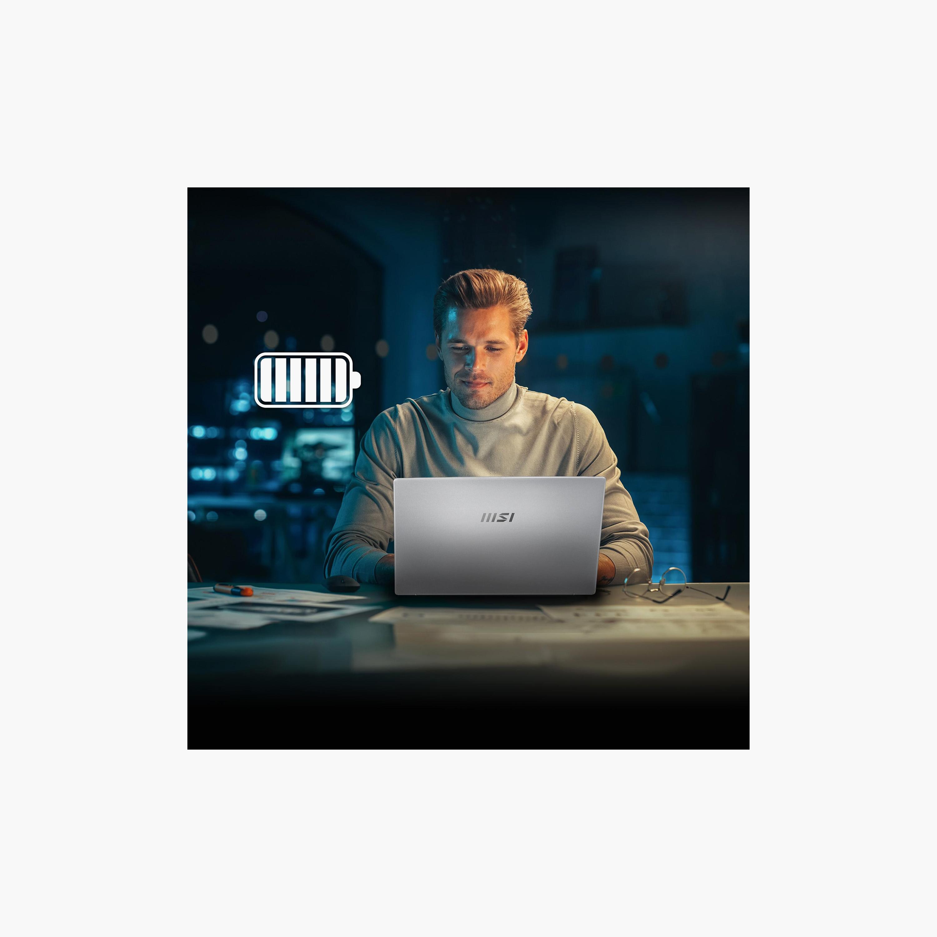 لاب توب مودرن 15 إنتل كور 7 150U رام 16GB سعة 512GB شاشة 15.6" FHD ويندوز 11 هوم من إم إس إي-electronics-laptops-image-6