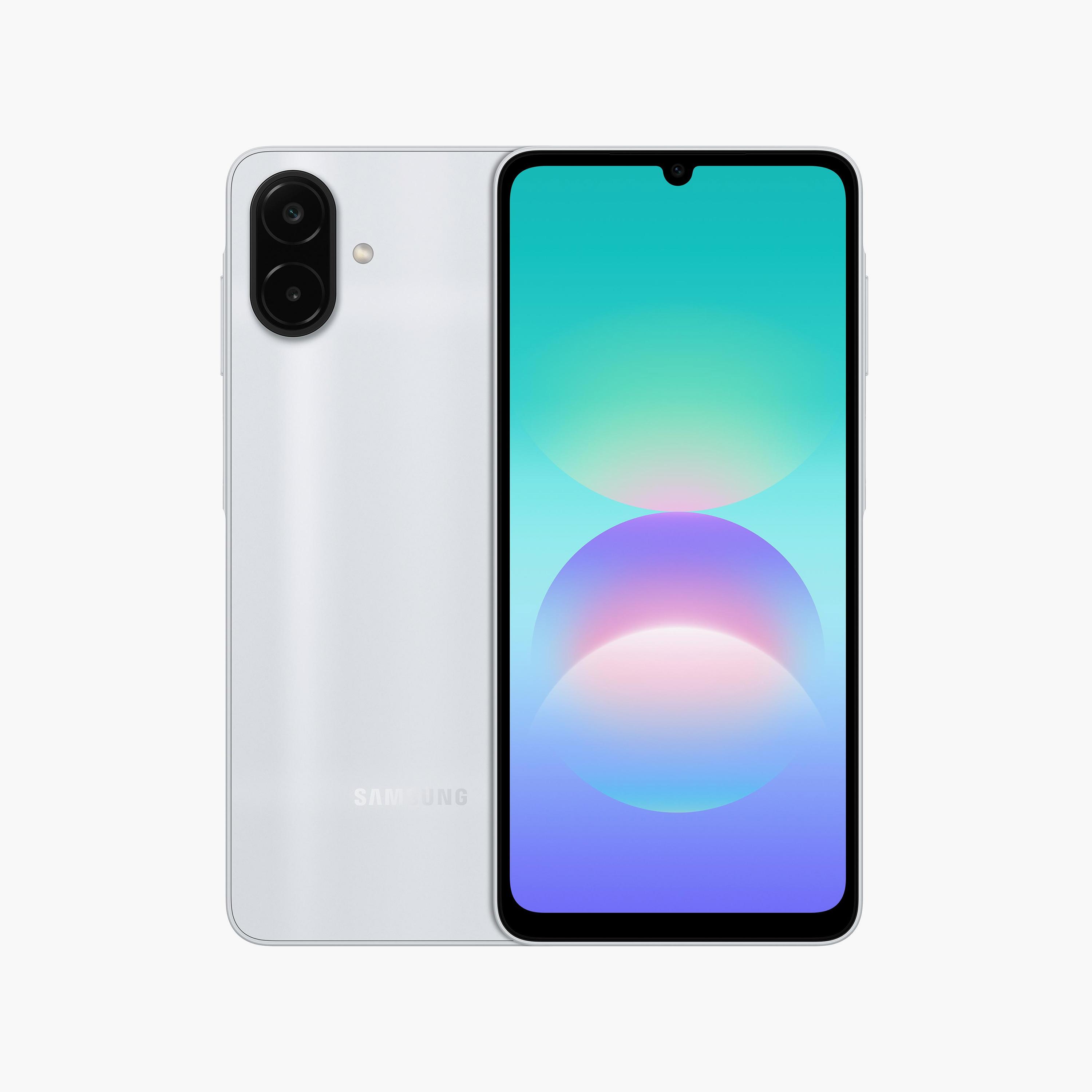 هاتف A08 LTE فضي رام 4GB سعة 64GB شاشة 6.7" معالج ميديا تيك (إصدار الإمارات) من سامسونج-PROMO_EMAX_AE_ADIB_240926-image-1