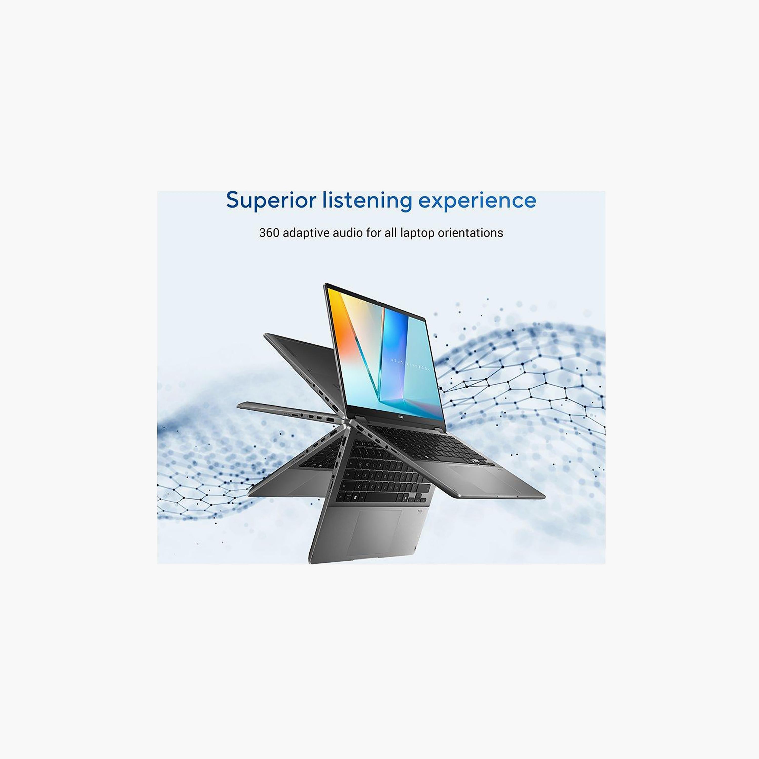 Asus Vivobook 14 Flip Ultra 7 16GB LPDDR5X 512GB SSD Touch 14-inch Win11 Home Gray | TP3407SA-SG161W-PROMO_EMAX_AE_ENBD_131026-image-8