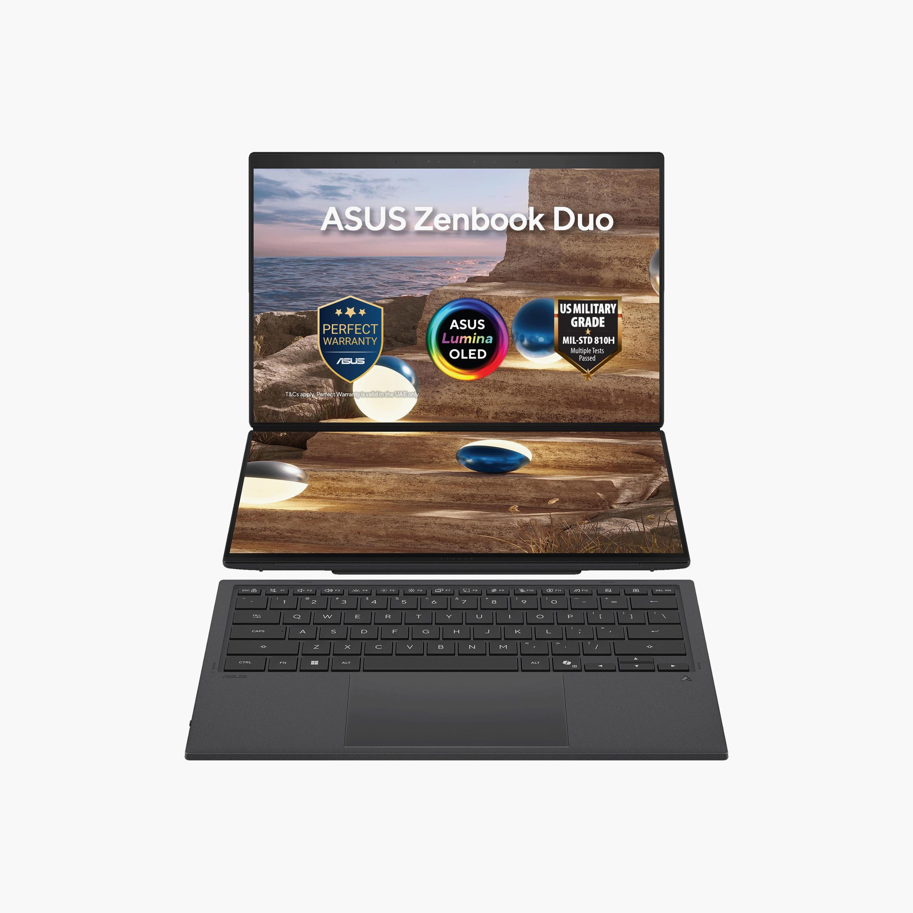 Asus Zenbook Duo Intel Ultra 9 386H 32GB RAM 1TB SSD Shared Graphics 14 Touch Win11H Moher Gray-PROMO_EMAX_AE_ENBD_131026-image-1