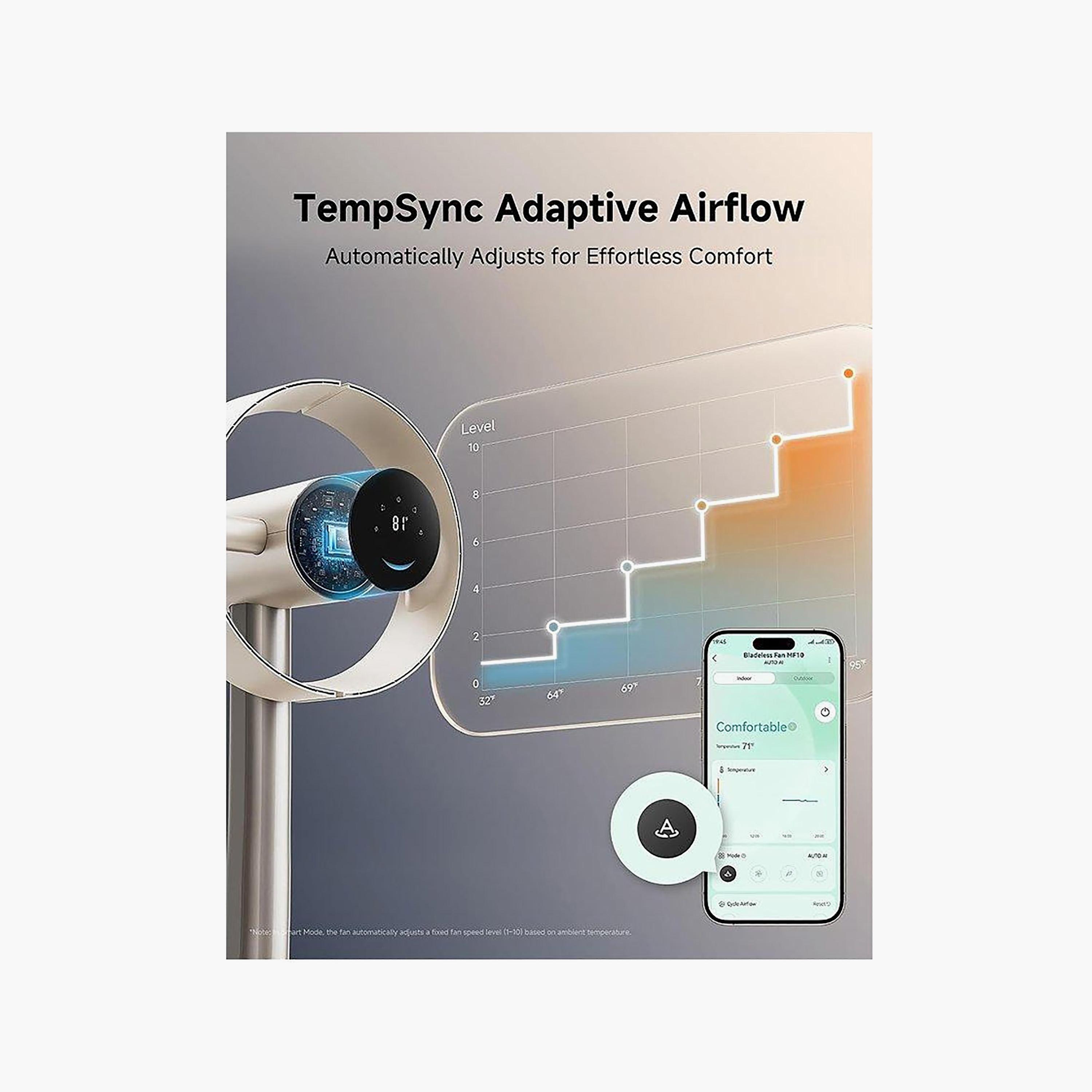 DREAME Multi Directional Bladeless Smart Fan Air Purifier Titanium Gold | CVF22A-GOLD-PROMO_EMAX_AE_ADIB_240926-image-6