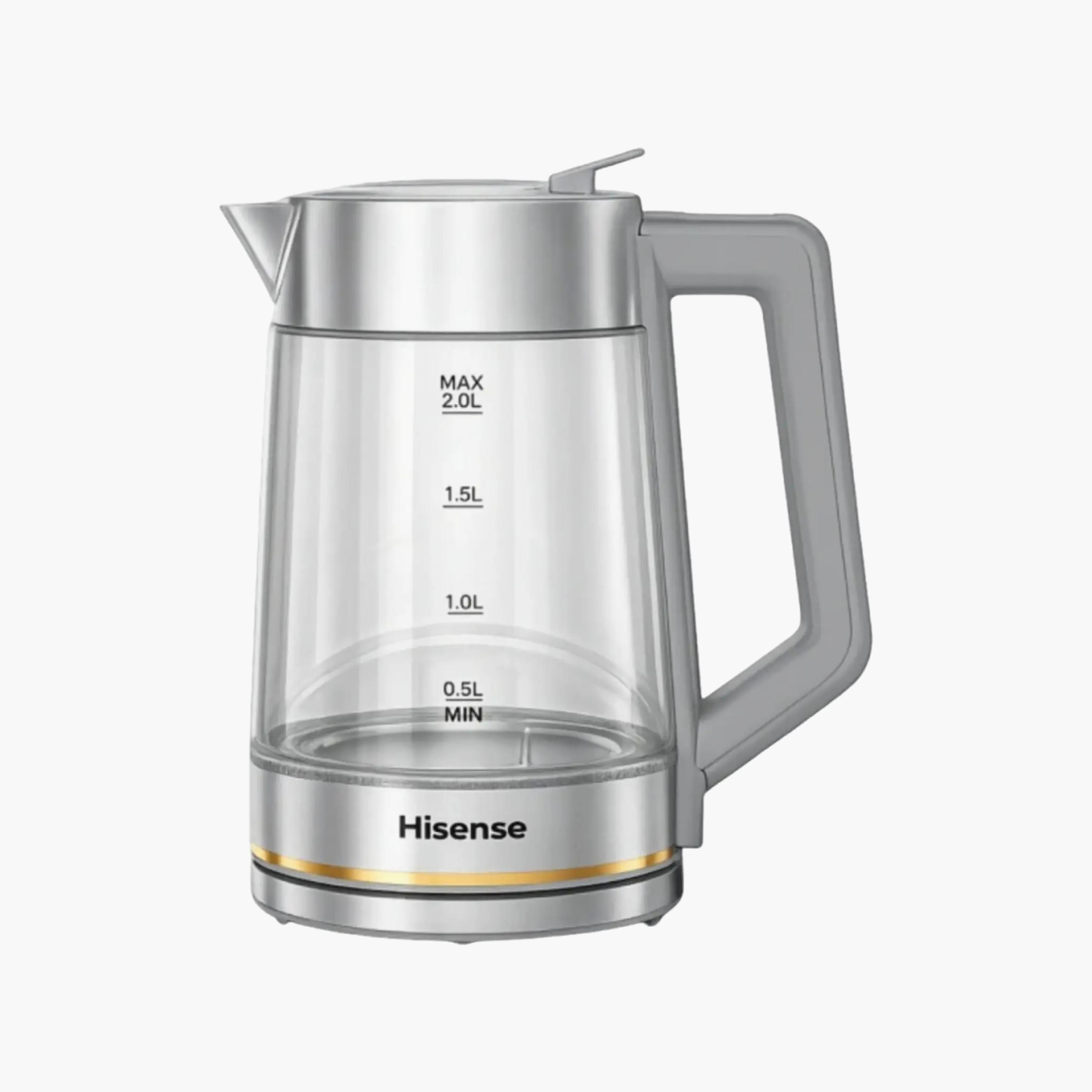 HISENSE Electric Kettle 2L Glass Body Silver Finish | H20KGSS1-PROMO_EMAX_AE_ADIB_240926-image-2