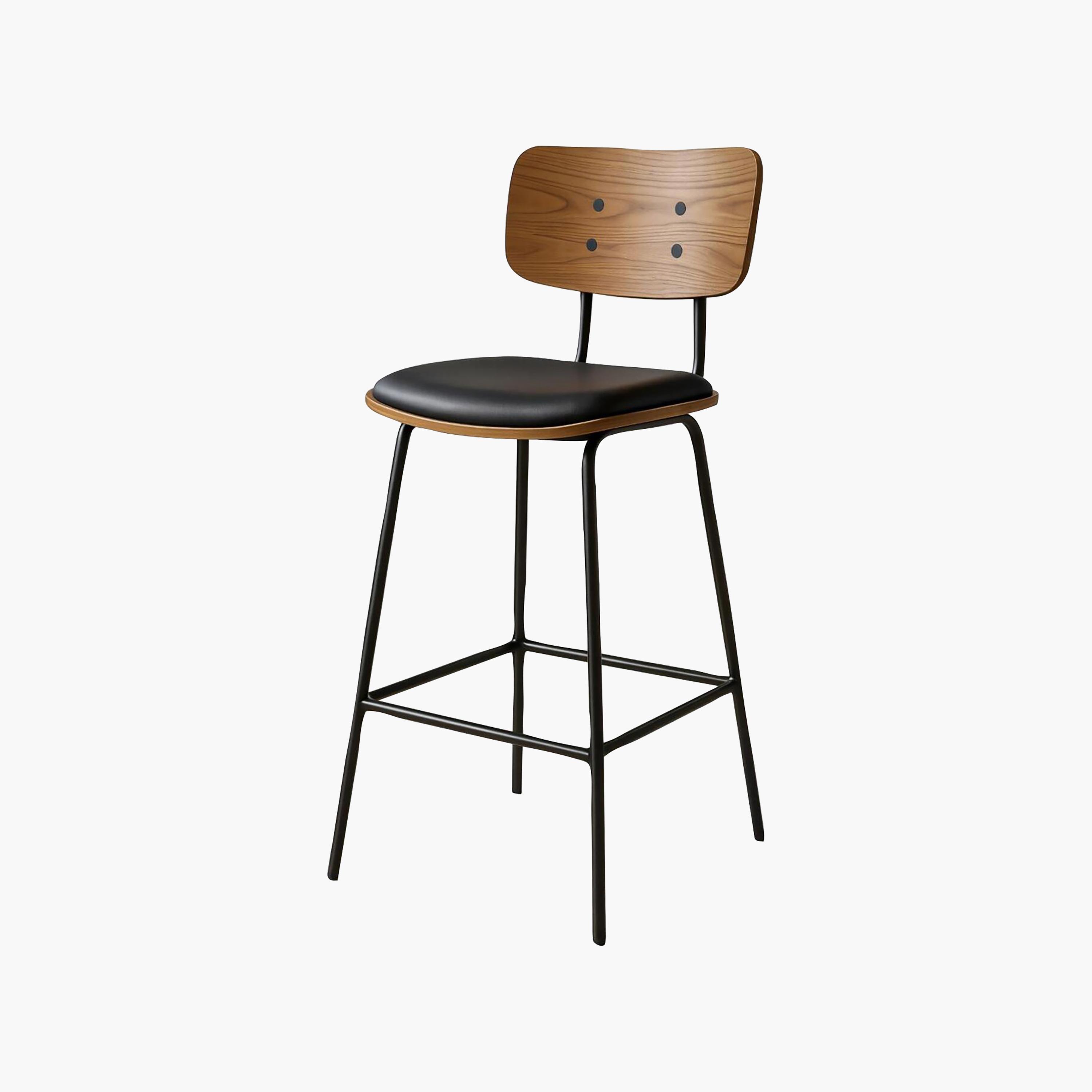 Maria Homes Brown Armless Bar Stool-furniture-sofaandseating-ottomansbeanbagsandpoufs-image-5