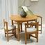 طقم طاولة سفرة 4 مقاعد بسطح خشبي جاك - وود كلتشر-furniture-diningroom-diningsets-image-4