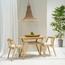 طقم طاولة سفرة مقعدين بسطح خشبي دانييل - وود كلتشر-furniture-diningroom-diningsets-image-6