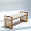 Wood Culture Luca Fabric Bench-furniture-sofaandseating-chaiseandbenches-image-1