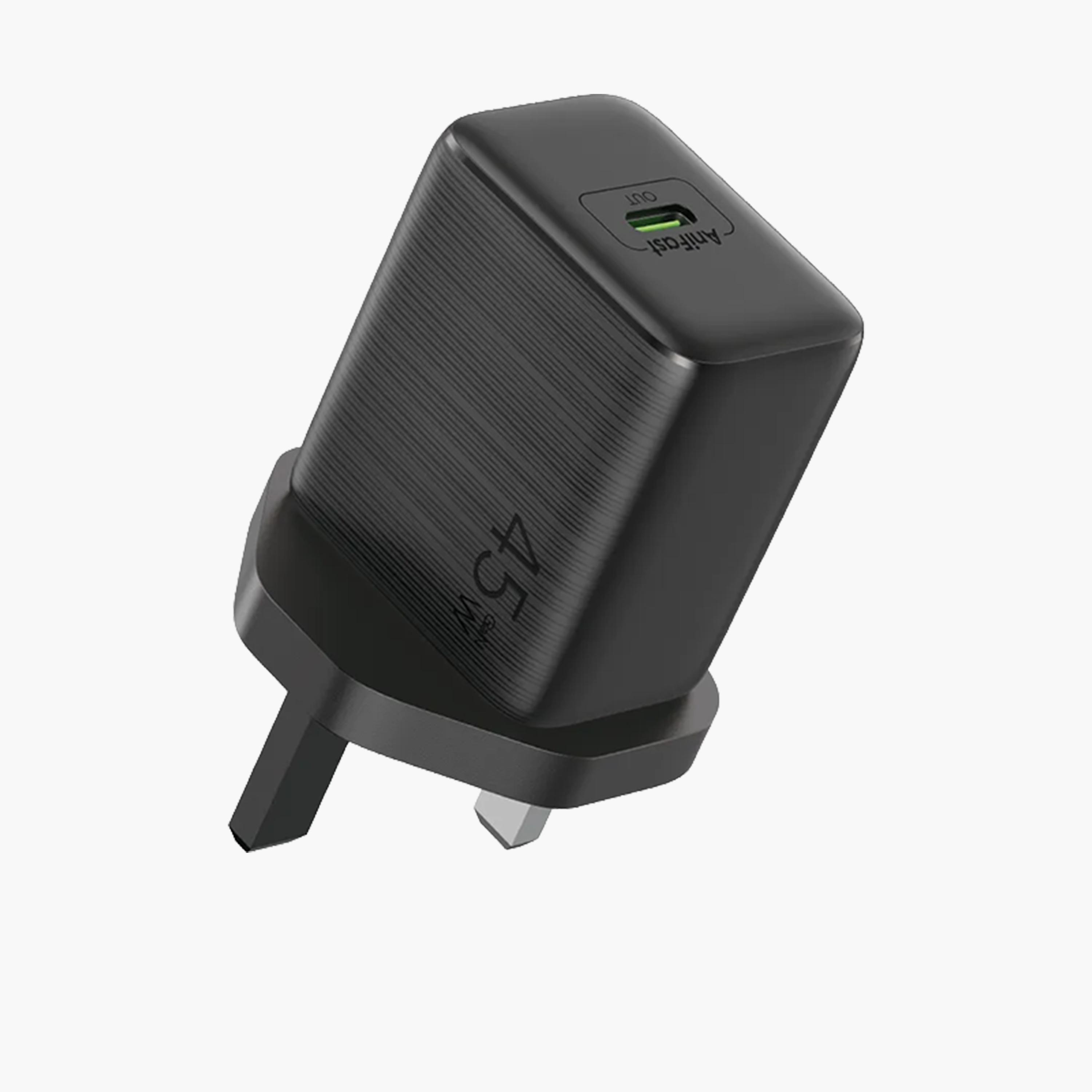 اورايمو - شاحن حائط باورجان 451 GaN منفذ USB-C قدرة 45 واط مع كابل USB-C - أسود-electronics-accessories-mobileaccesories-image-1