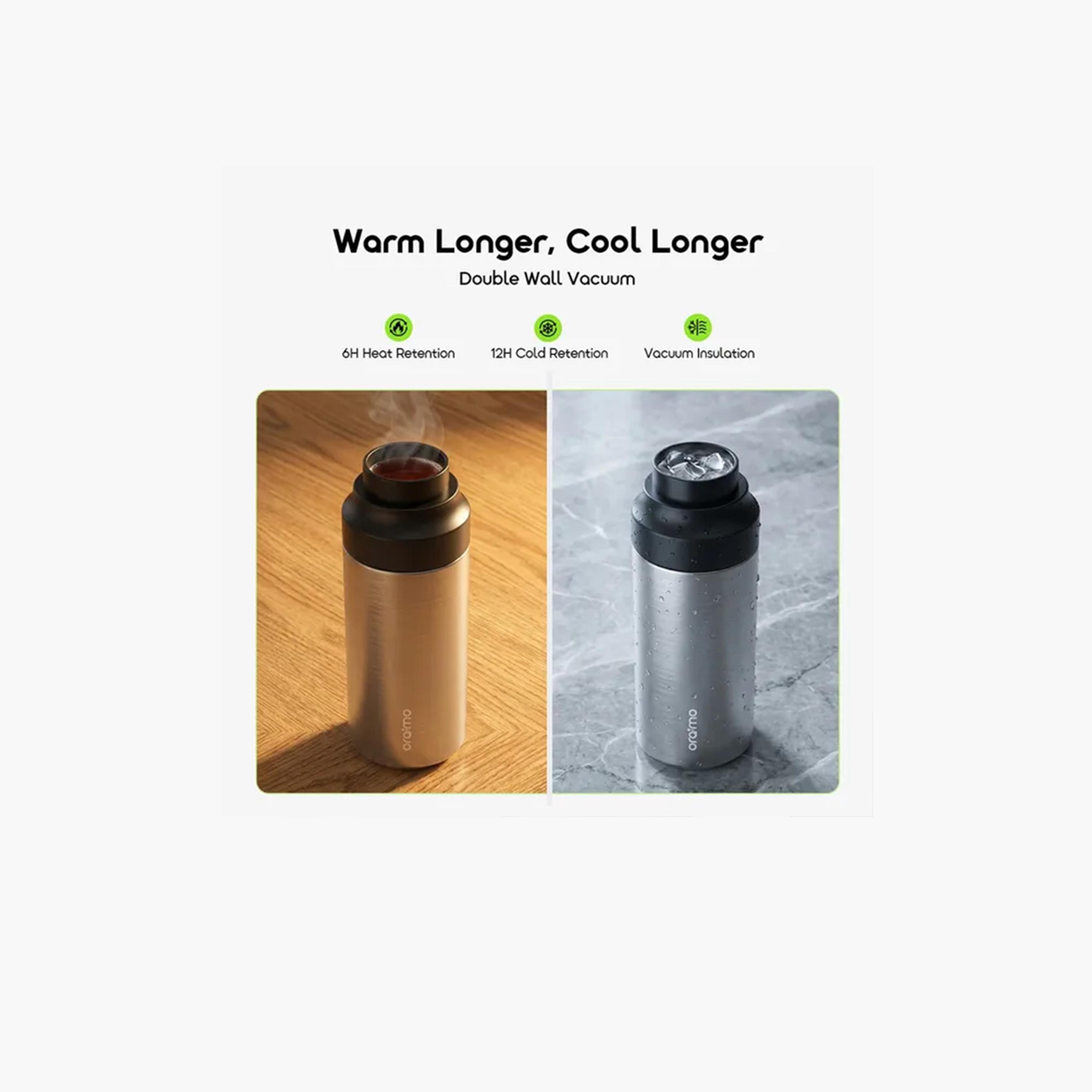 Oraimo QuickSnap 550 Portable Leakproof Insulated Water Bottle 550ml - Grey-household-dining-drinkserveware-bottles-image-3