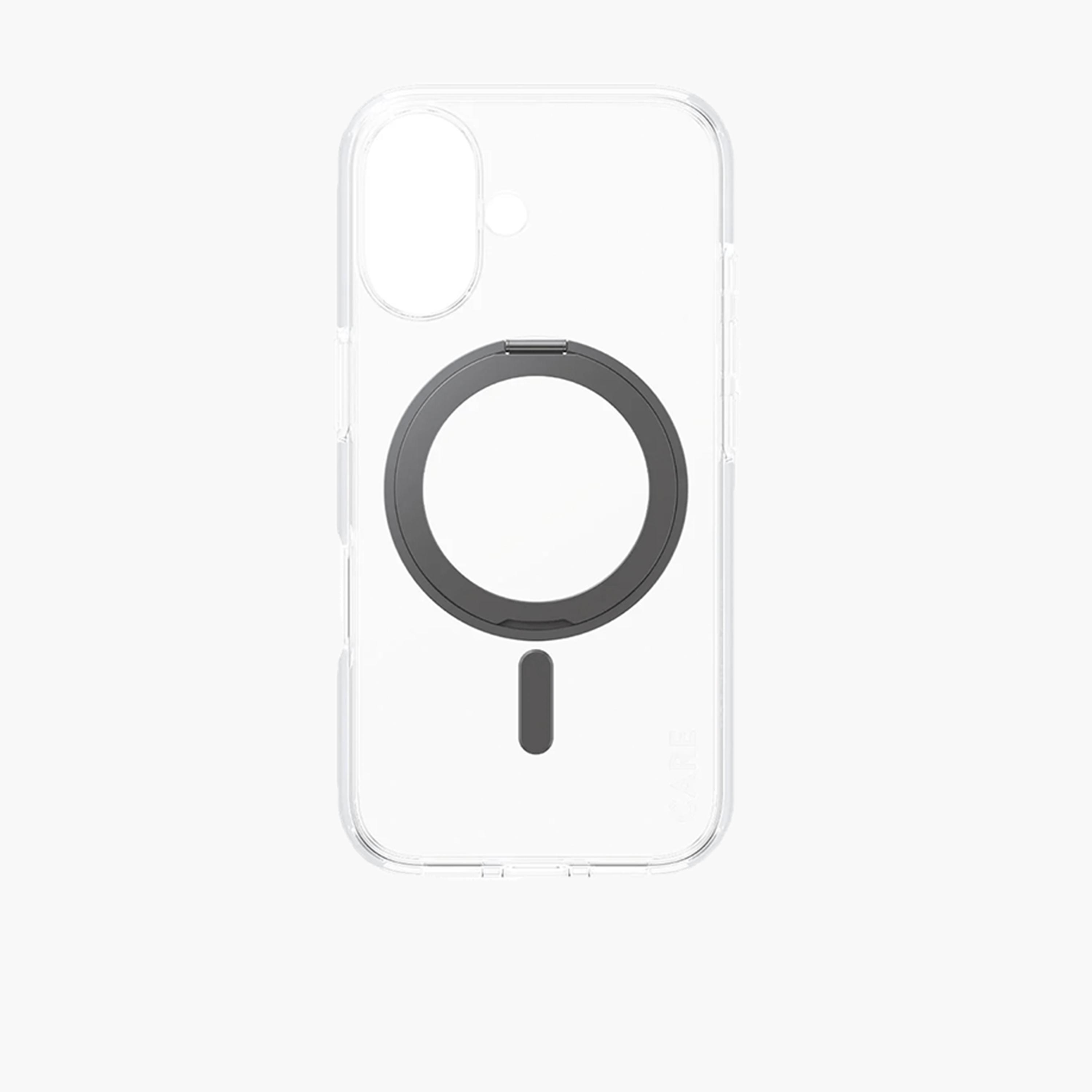 Panzer Glass CARE Case with Kickstand and MagSafe for iPhone 16 - Clear Black-electronics-accessories-mobileaccesories-image-3