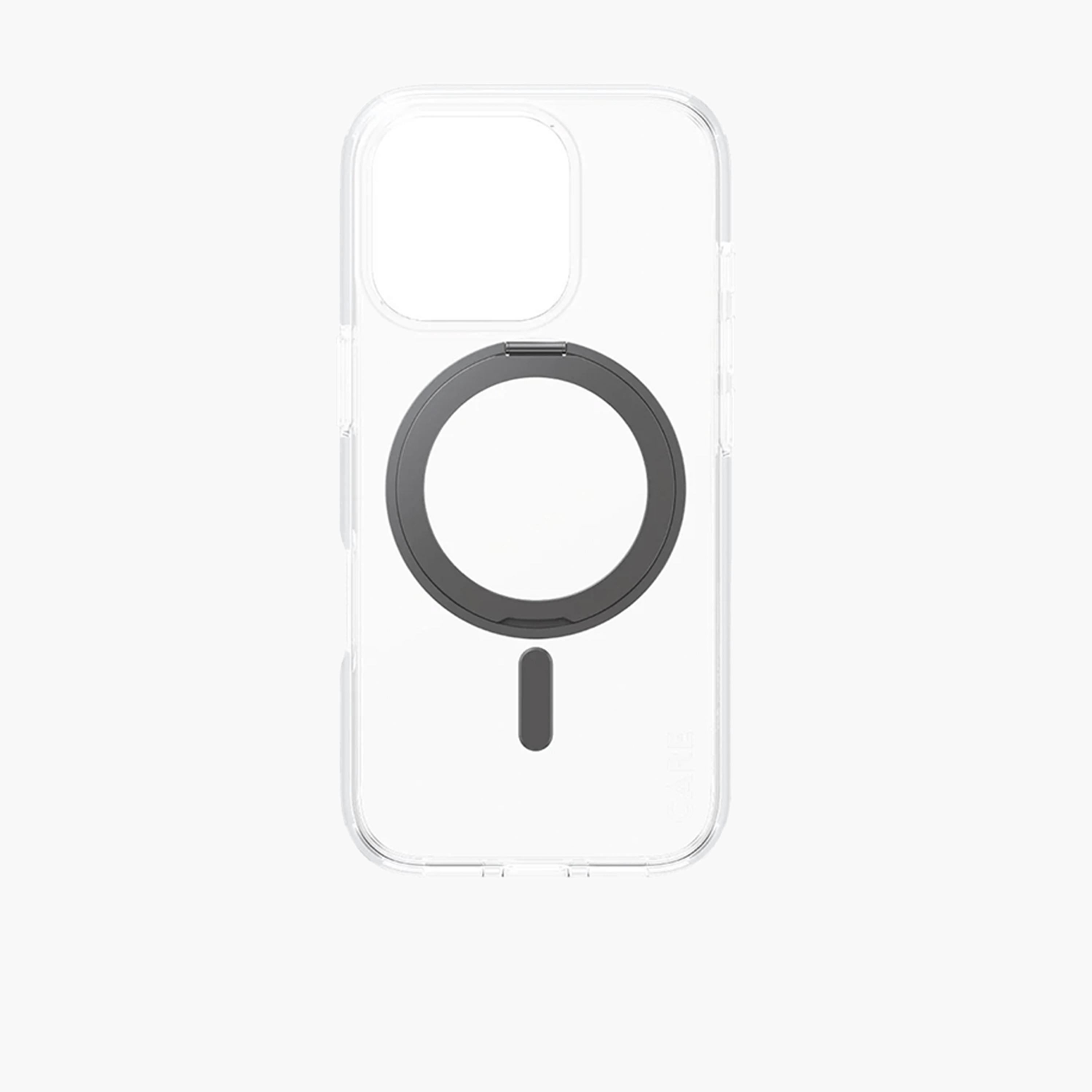 Panzer Glass CARE Case with Kickstand and MagSafe for iPhone 16 Pro - Clear Black-electronics-accessories-mobileaccesories-image-3
