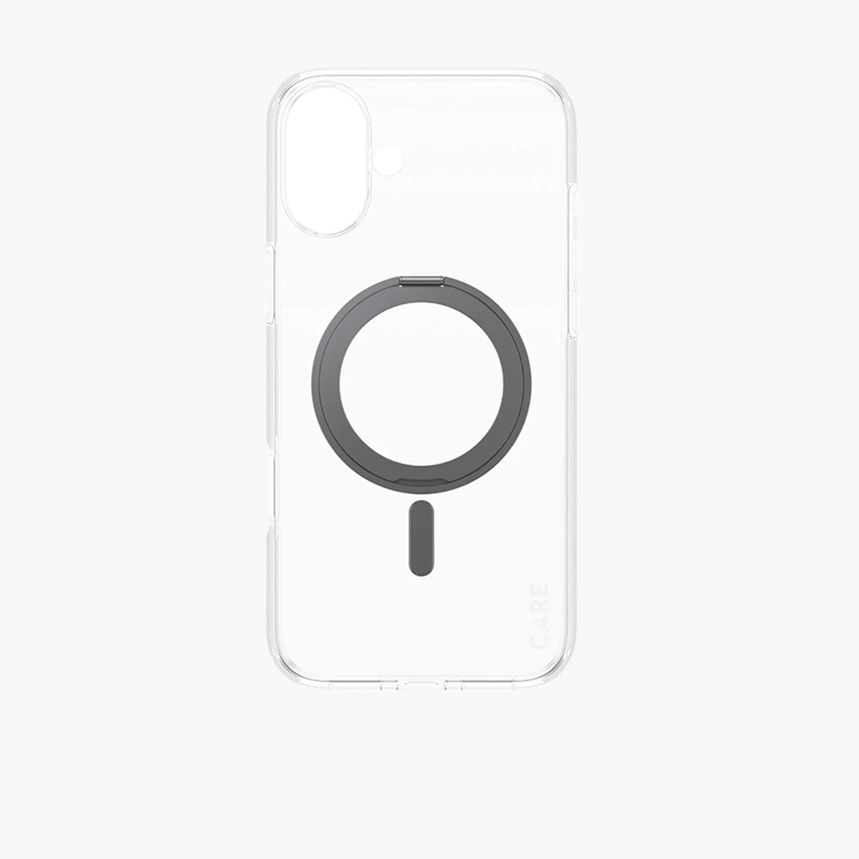 Panzer Glass CARE Case with Kickstand and MagSafe for iPhone 16 Plus - Clear Black-electronics-accessories-mobileaccesories-image-3
