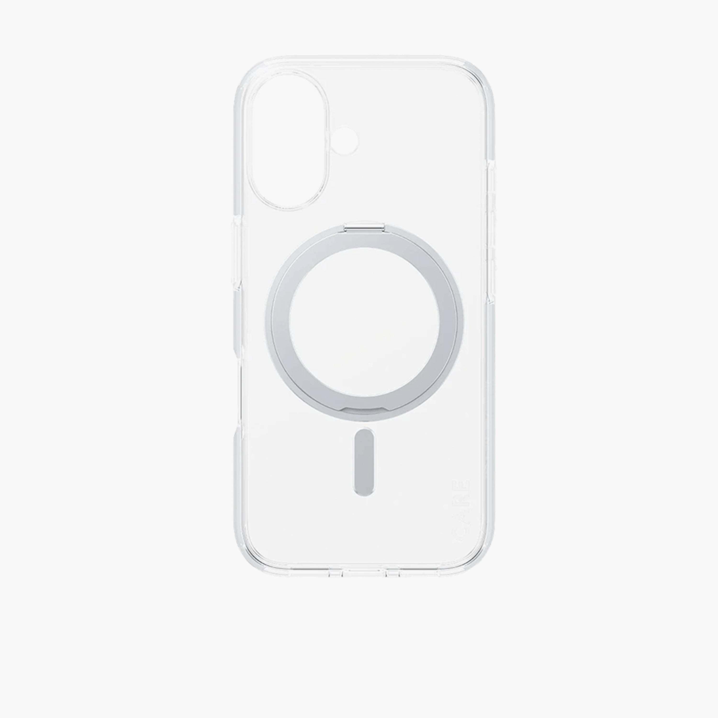 Panzer Glass CARE Case with Kickstand and MagSafe for iPhone 16 - Clear White-electronics-accessories-mobileaccesories-image-3