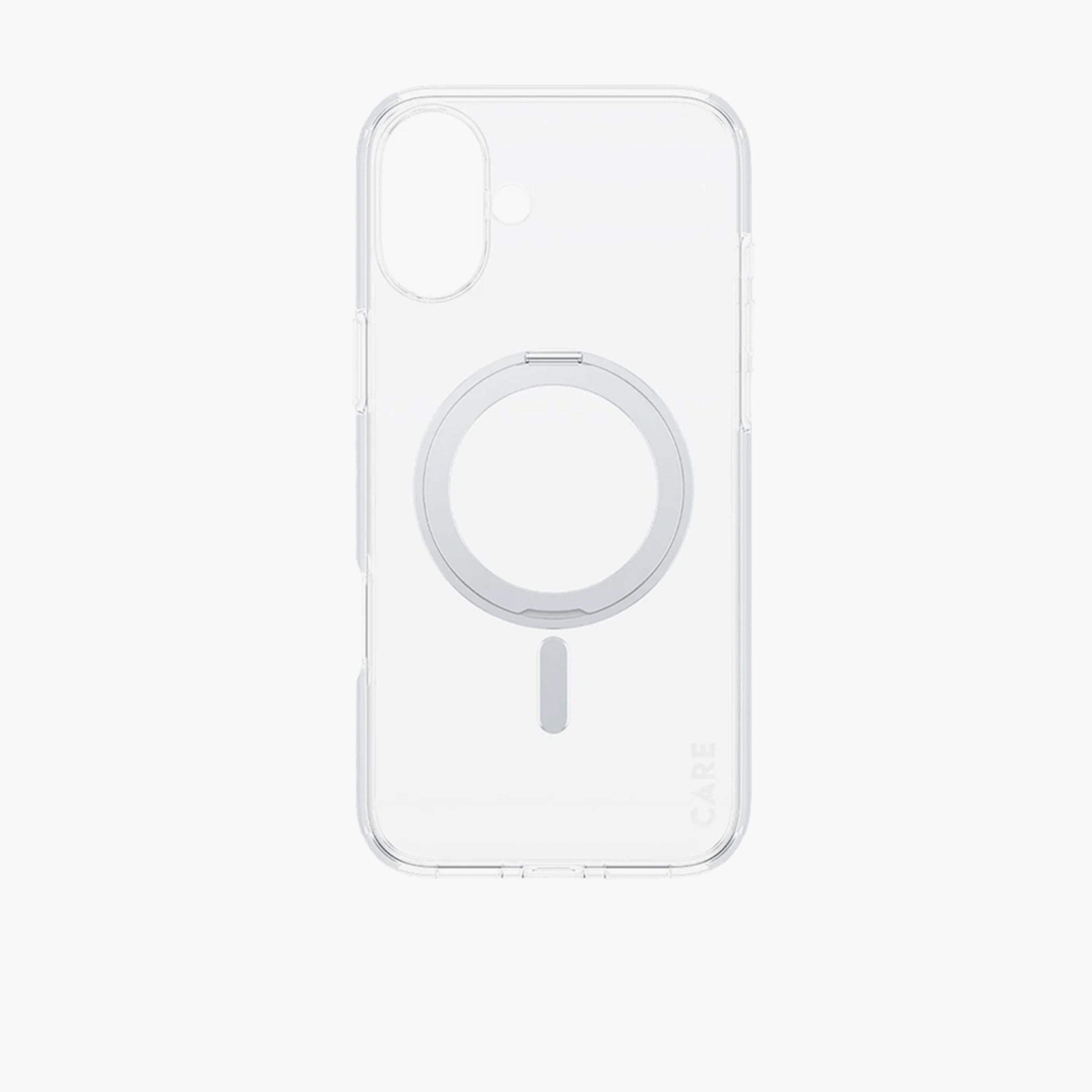 Panzer Glass CARE Case with Kickstand and MagSafe for iPhone 16 Plus - Clear White-electronics-accessories-mobileaccesories-image-3