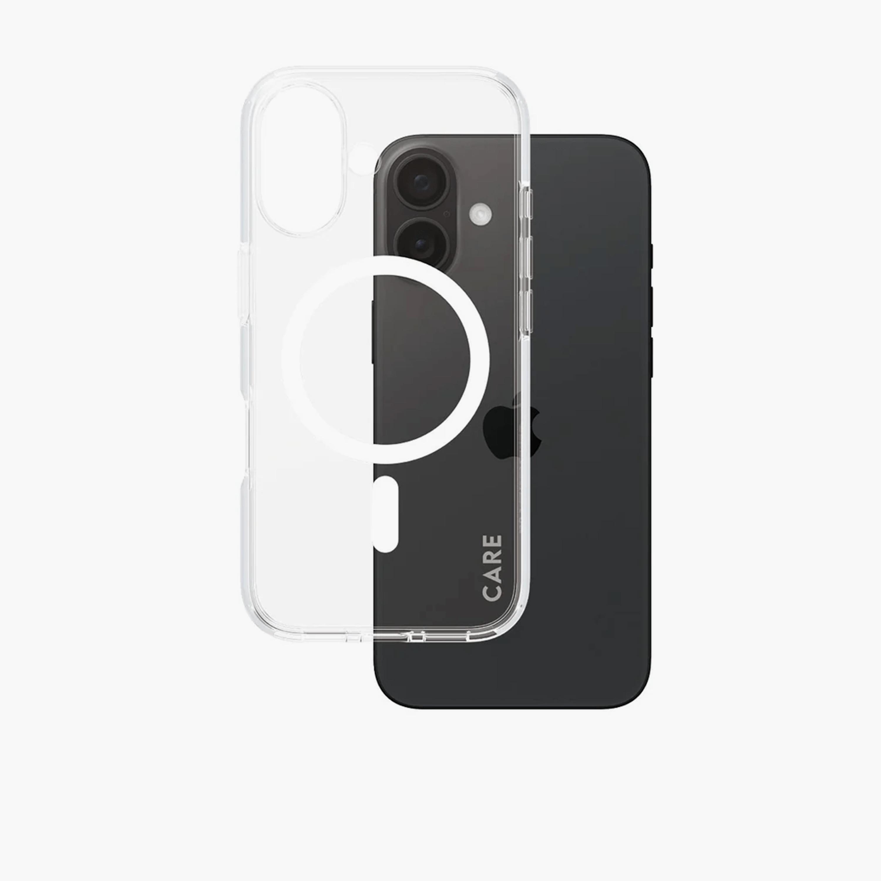 Panzer Glass CARE Flagship Urban Combat Case with MagSafe for iPhone 16 - Clear White-electronics-accessories-mobileaccesories-image-2