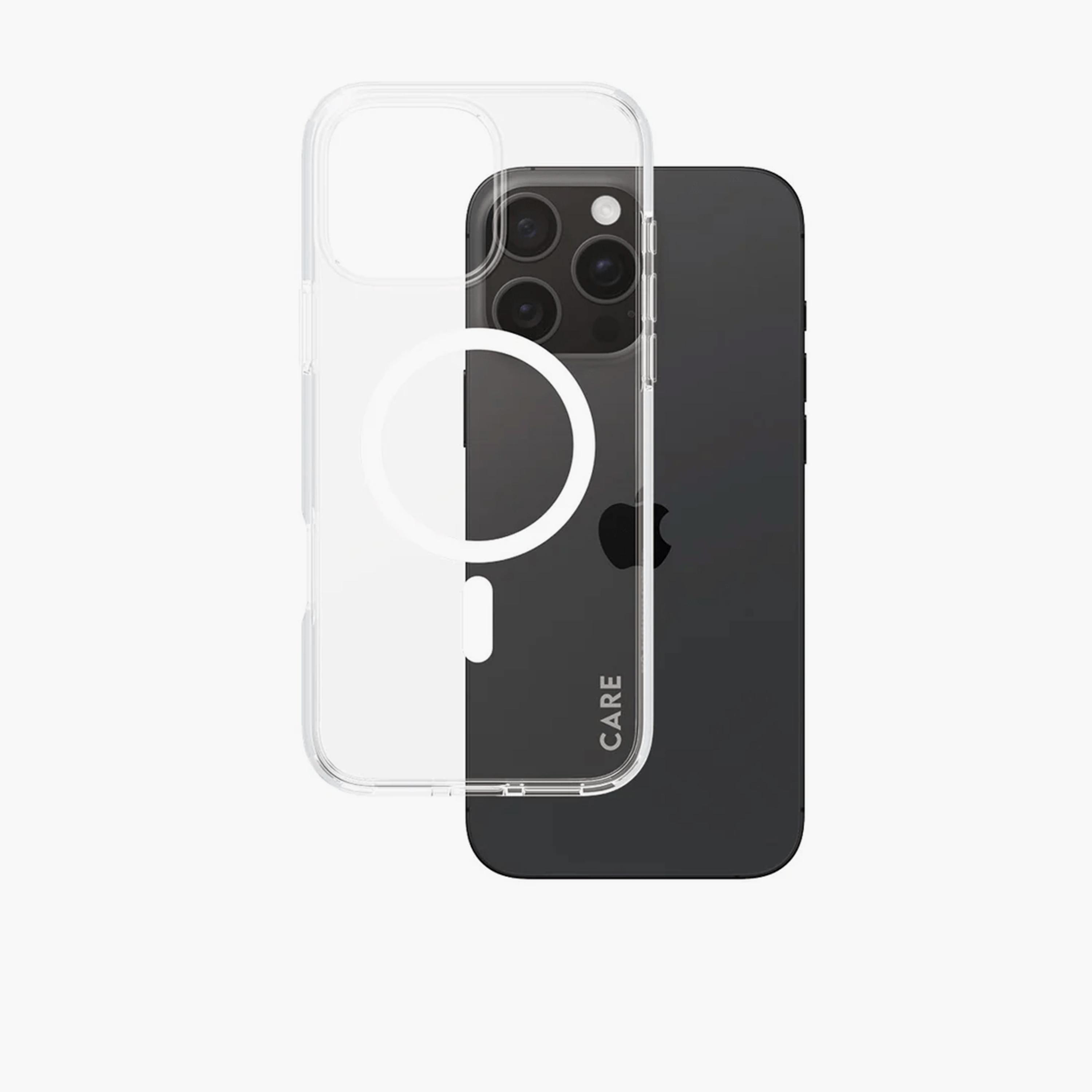 Panzer Glass CARE Flagship Urban Combat Case with MagSafe for iPhone 16 Pro Max - Clear White-electronics-accessories-mobileaccesories-image-2