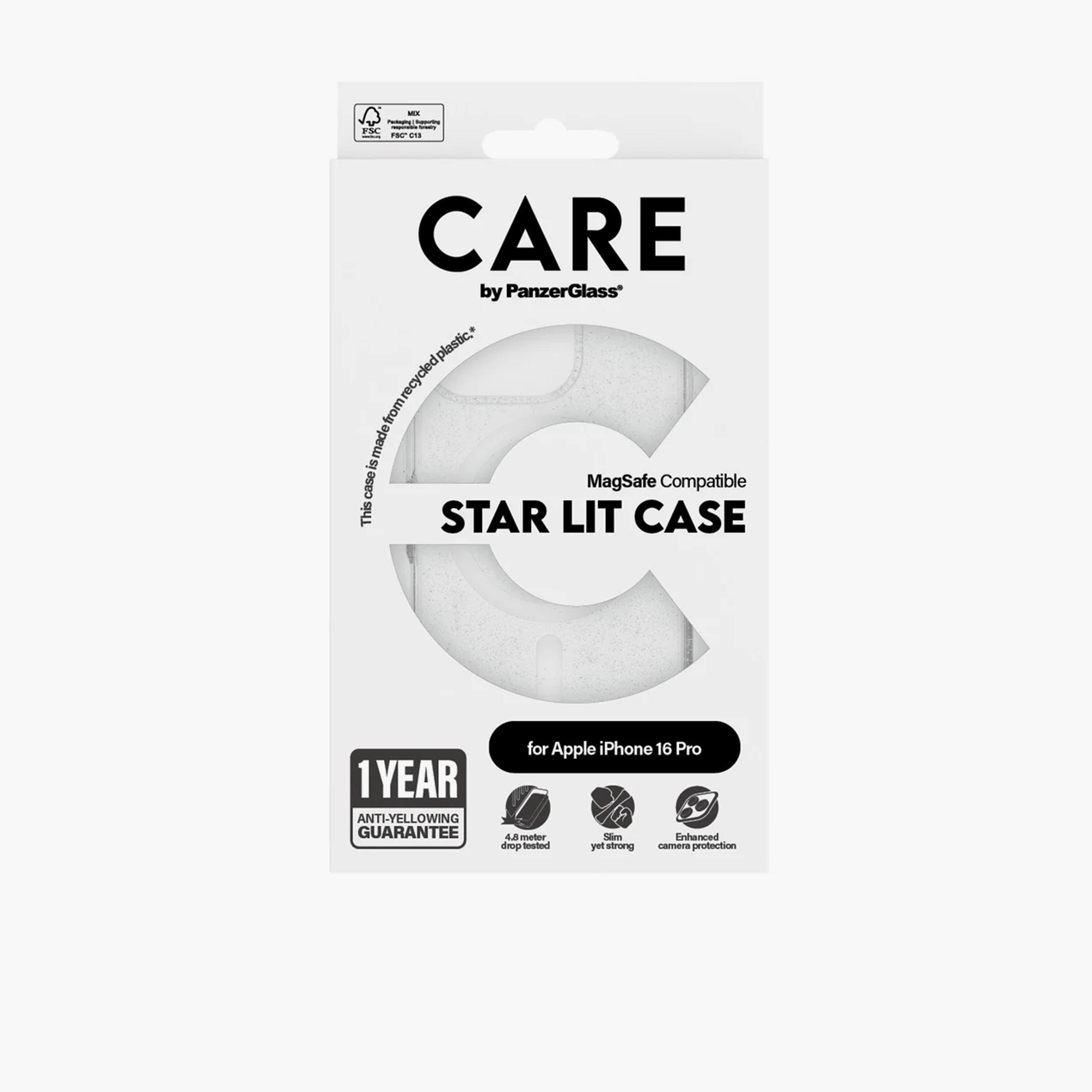 Panzer Glass CARE Flagship Urban Combat Star Lit Case with MagSafe for iPhone 16 Pro - Clear-electronics-accessories-mobileaccesories-image-4