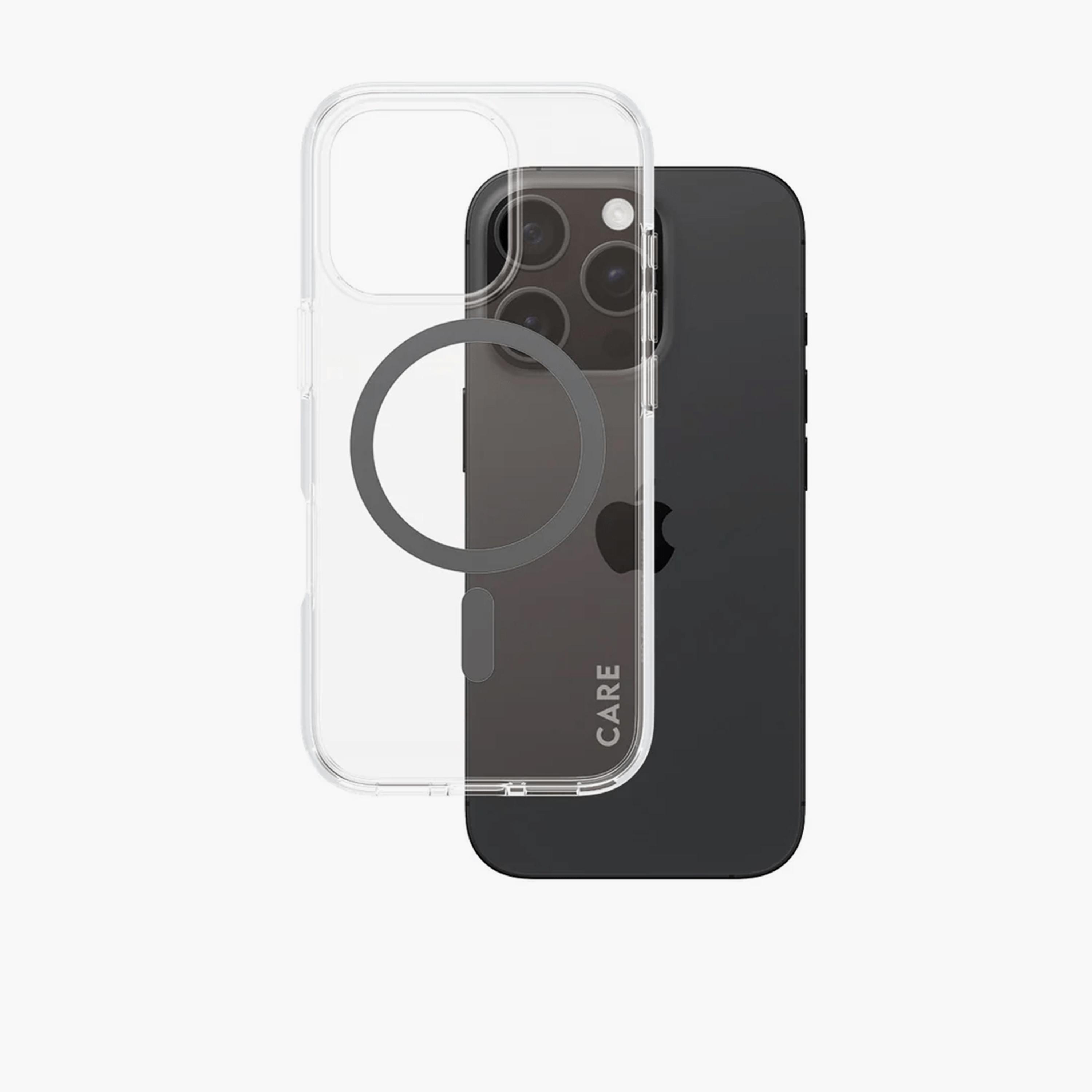 Panzer Glass CARE Flagship Urban Combat Case with MagSafe for iPhone 16 Pro - Clear Black-electronics-accessories-mobileaccesories-image-2