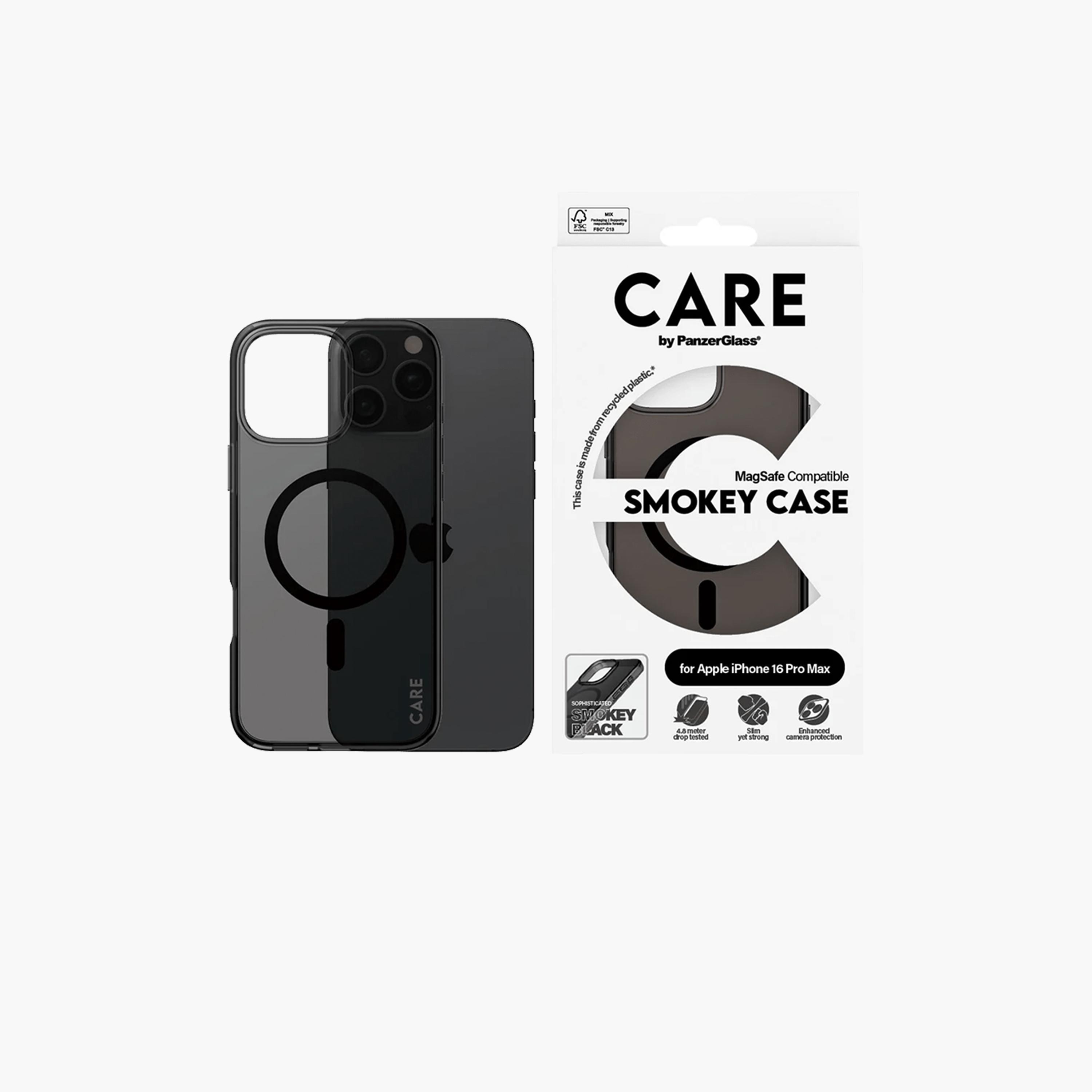 Panzer Glass CARE Flagship Urban Combat Case with MagSafe for iPhone 16 Pro Max - Smokey Black-electronics-accessories-mobileaccesories-image-1
