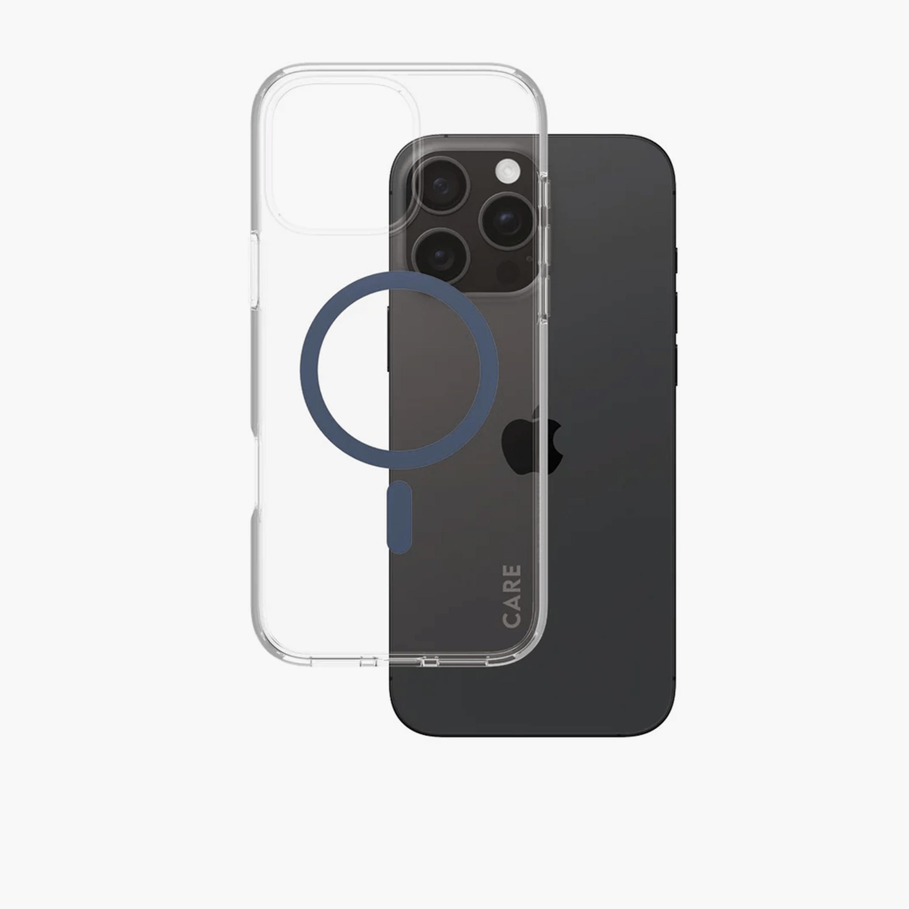 Panzer Glass CARE Flagship Urban Combat Case with MagSafe for iPhone 16 Pro Max - Clear Blue-electronics-accessories-mobileaccesories-image-2