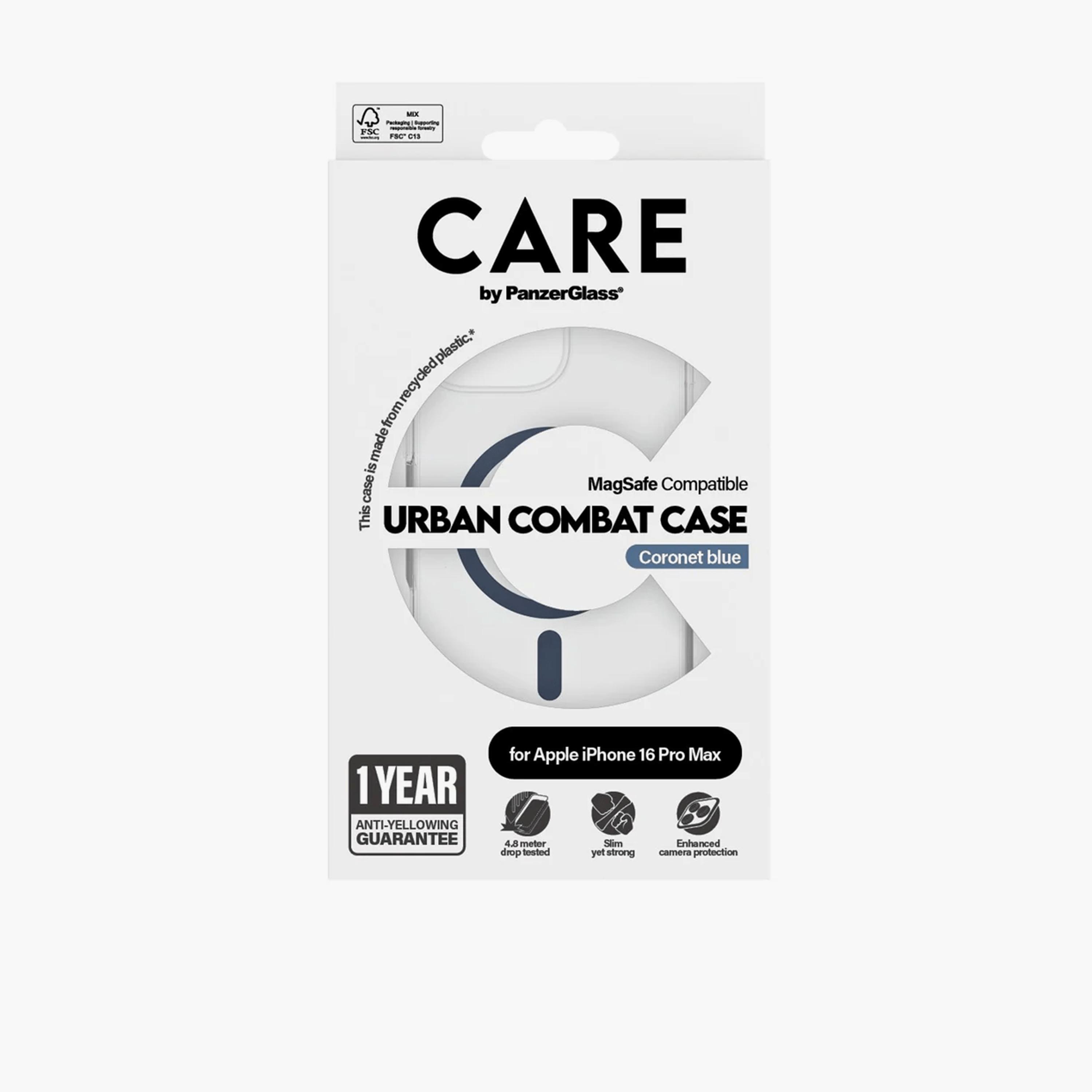 Panzer Glass CARE Flagship Urban Combat Case with MagSafe for iPhone 16 Pro Max - Clear Blue-electronics-accessories-mobileaccesories-image-4