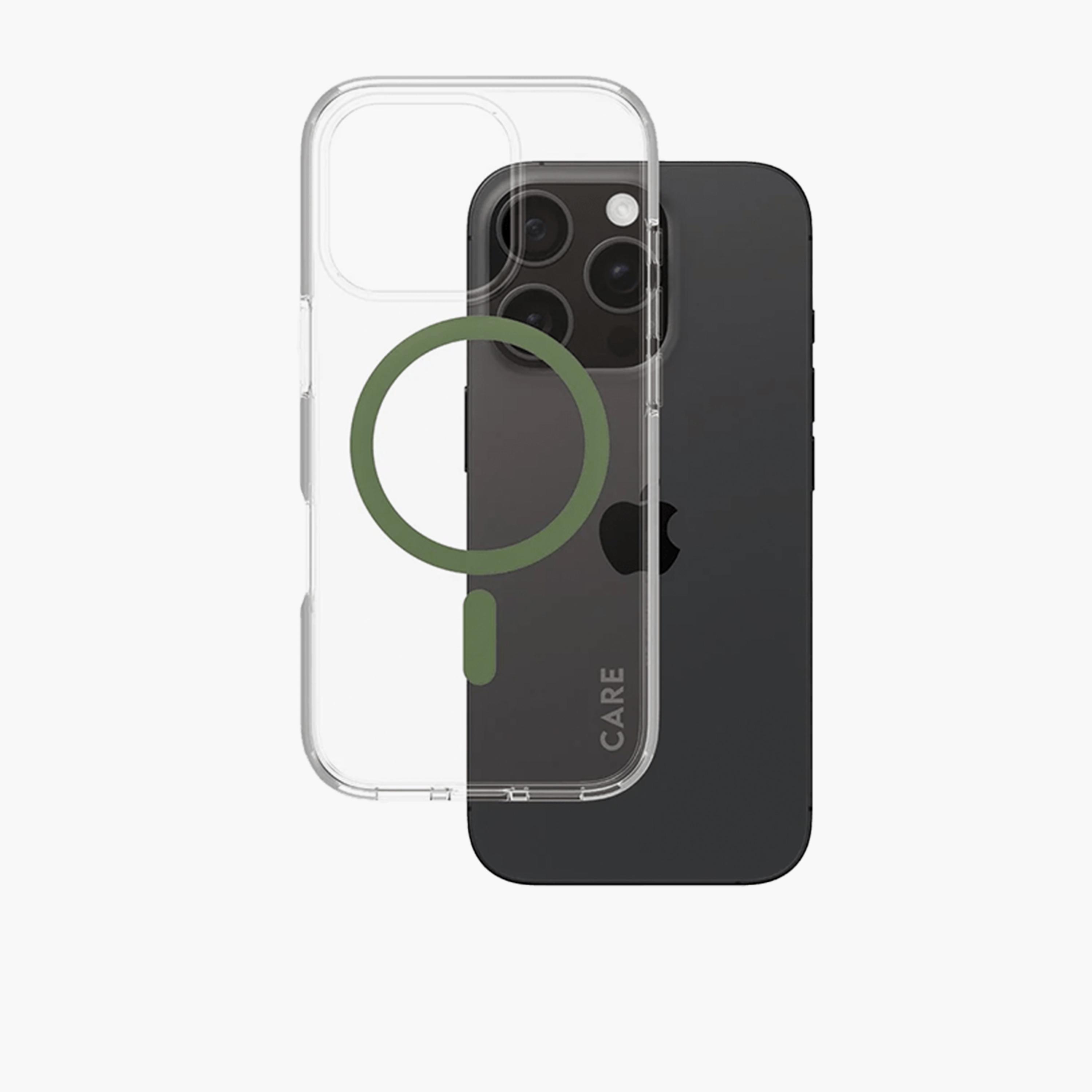 Panzer Glass CARE Flagship Case with MagSafe for iPhone 16 Pro - Clear Green-electronics-accessories-mobileaccesories-image-2