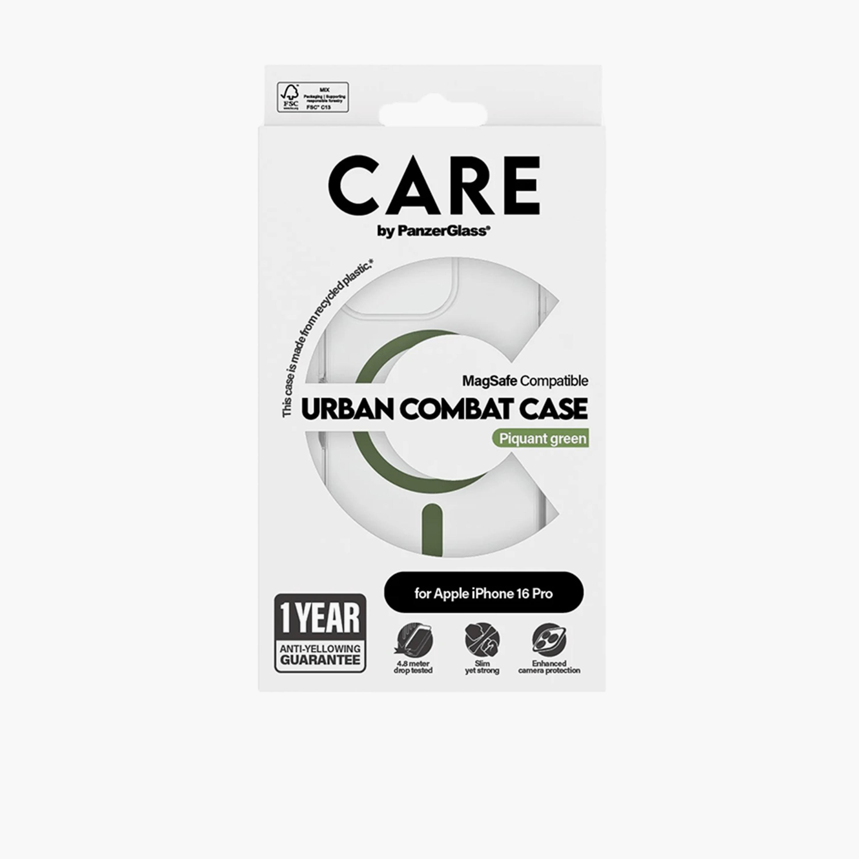 Panzer Glass CARE Flagship Case with MagSafe for iPhone 16 Pro - Clear Green-electronics-accessories-mobileaccesories-image-4