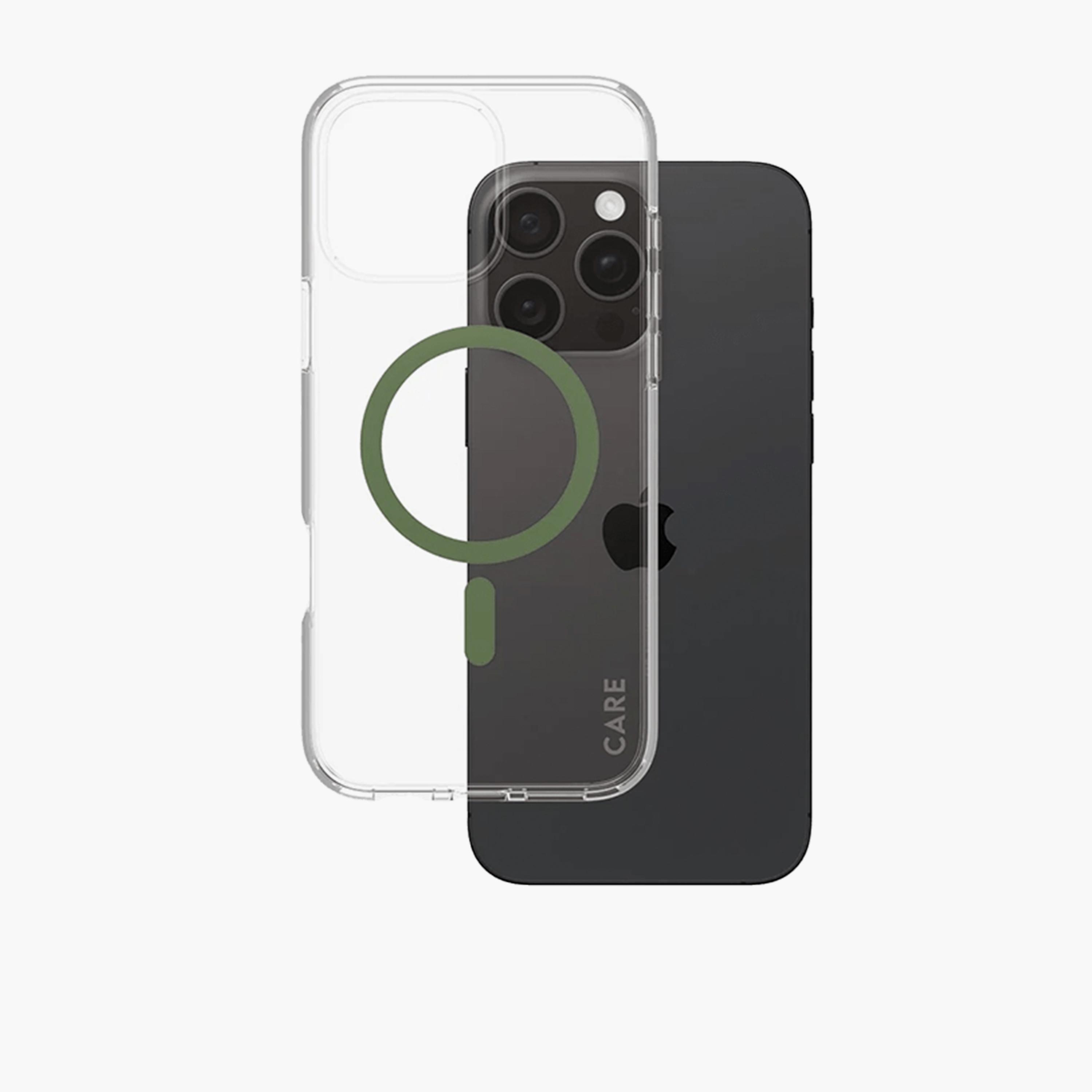 Panzer Glass CARE Flagship Case with MagSafe for iPhone 16 Pro Max - Clear Green-electronics-accessories-mobileaccesories-image-2