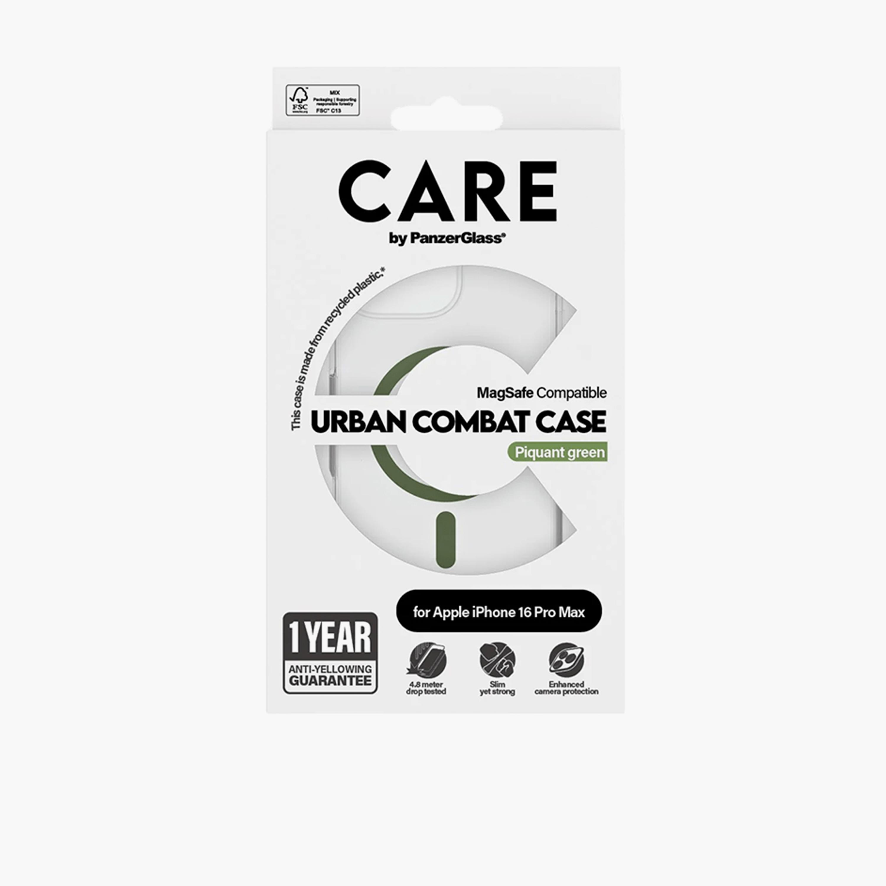 Panzer Glass CARE Flagship Case with MagSafe for iPhone 16 Pro Max - Clear Green-electronics-accessories-mobileaccesories-image-4