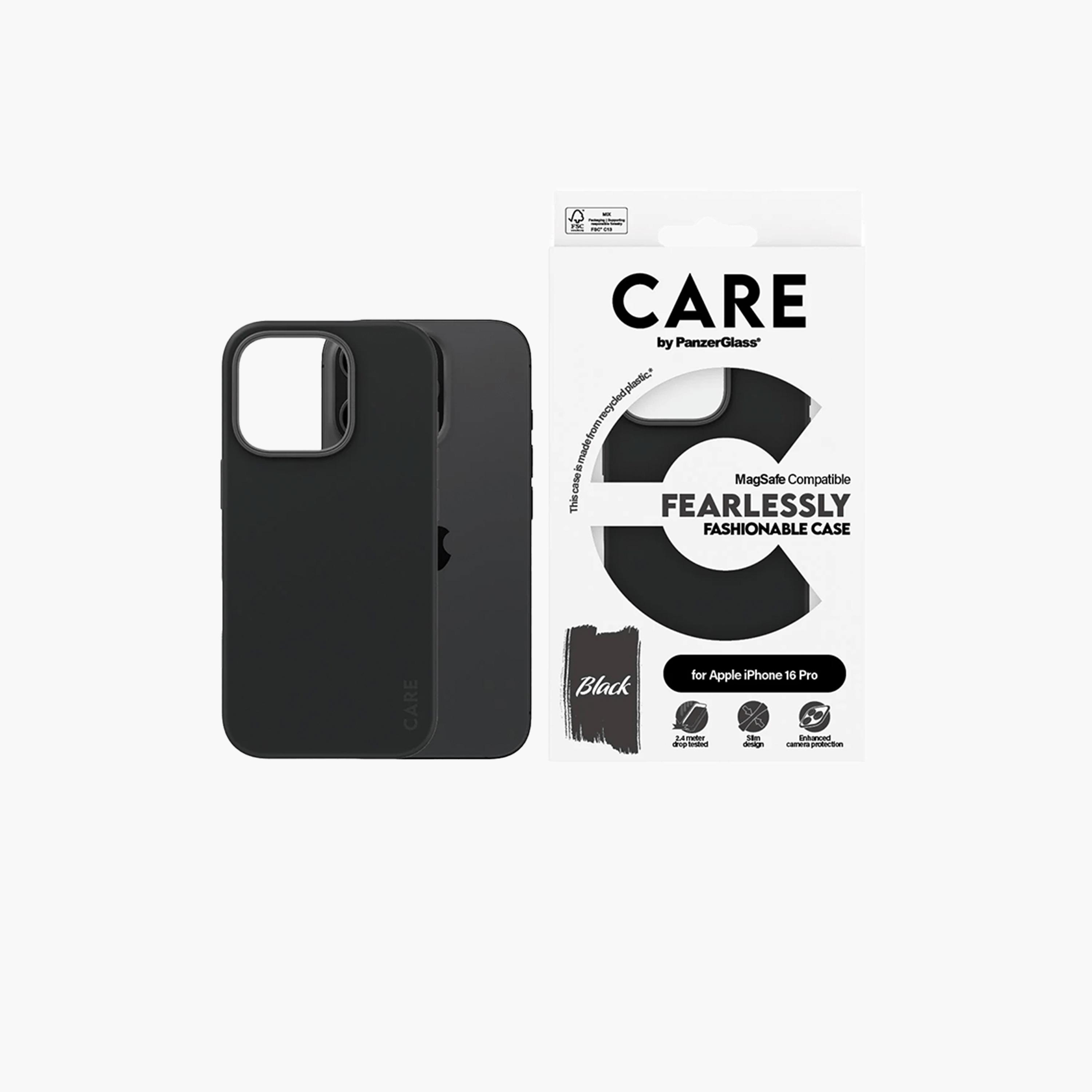 Panzer Glass CARE Fashionable Case with MagSafe for iPhone 16 Pro - Black-electronics-accessories-mobileaccesories-image-1