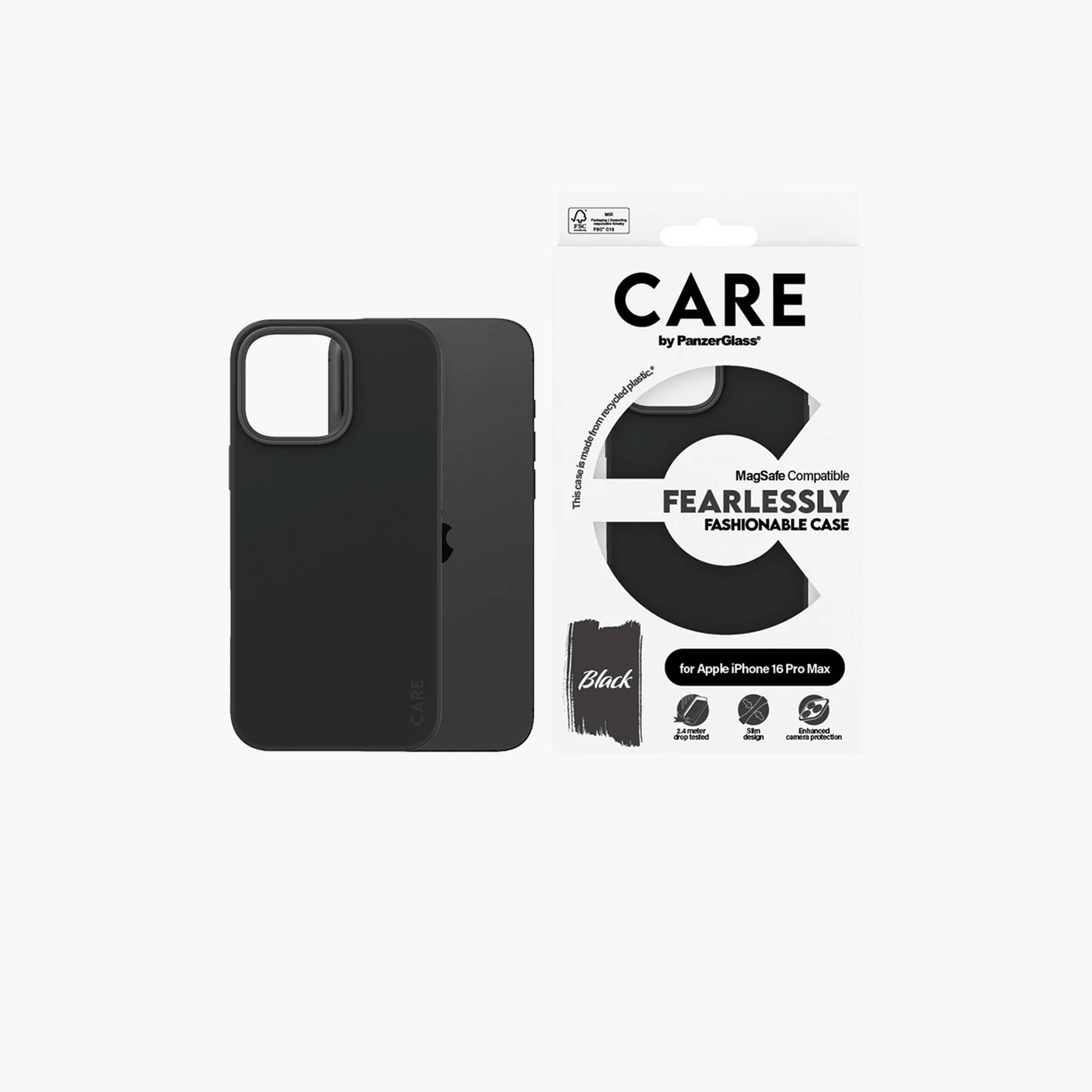 Panzer Glass CARE Fashionable Case with MagSafe for iPhone 16 Pro Max - Black-electronics-accessories-mobileaccesories-image-1