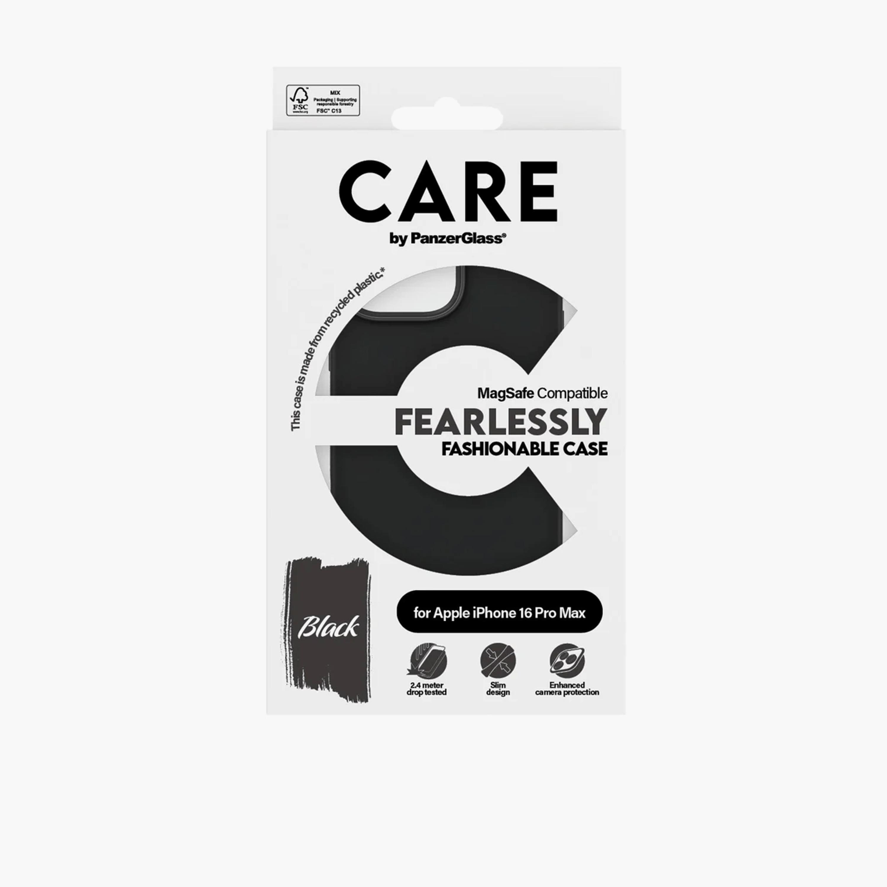 Panzer Glass CARE Fashionable Case with MagSafe for iPhone 16 Pro Max - Black-electronics-accessories-mobileaccesories-image-4