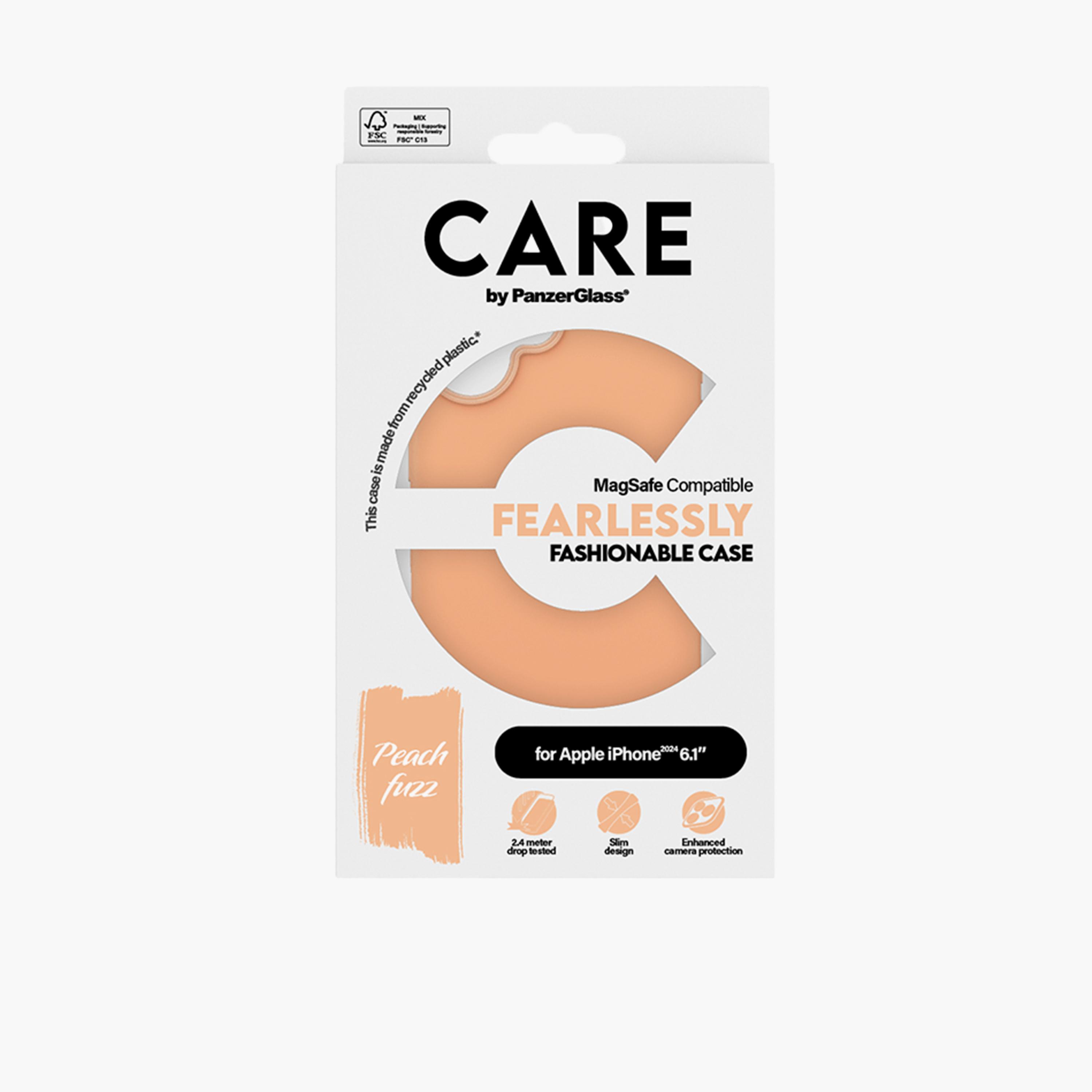 Panzer Glass CARE Fashionable Case with MagSafe for iPhone 16 - Peach-electronics-accessories-mobileaccesories-image-4