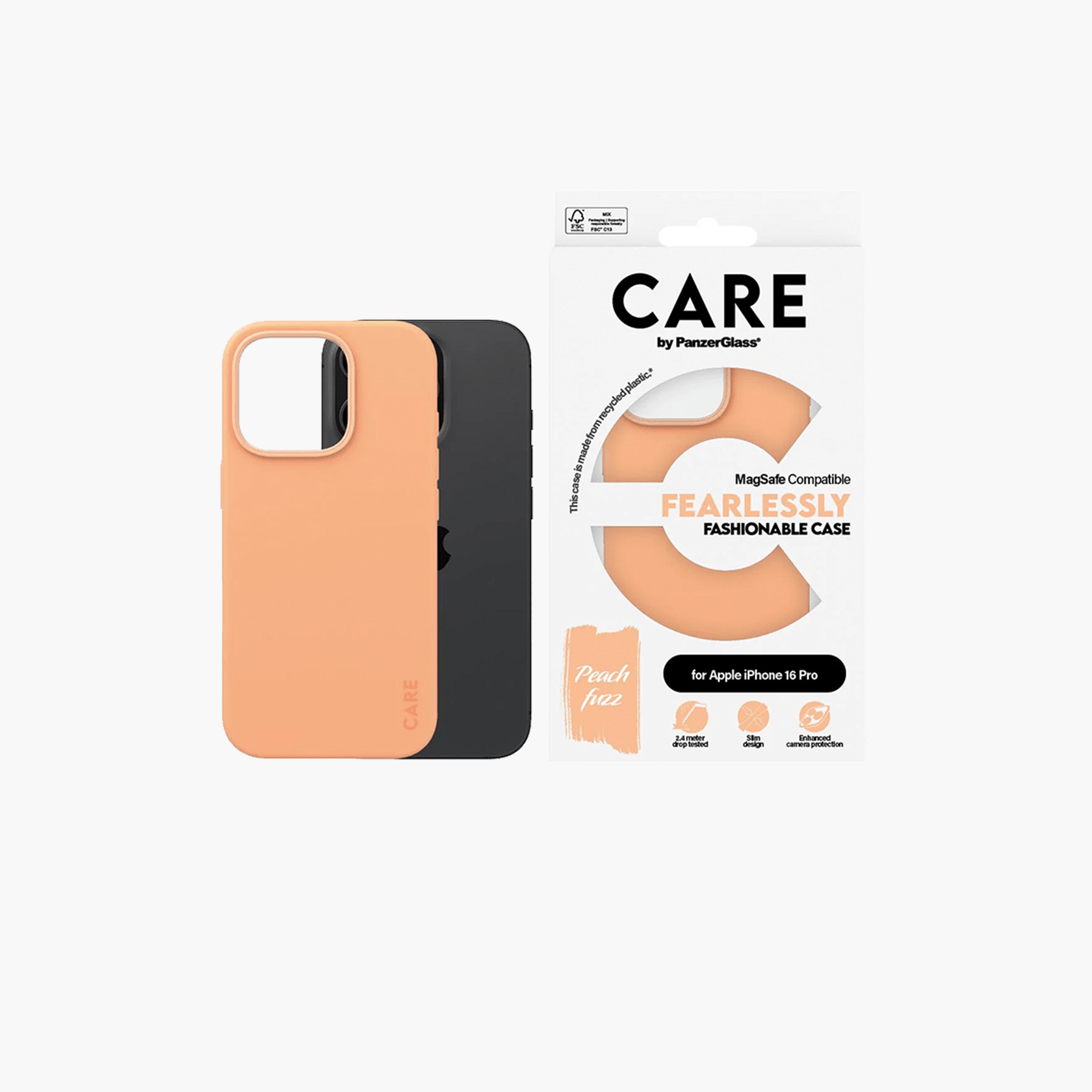Panzer Glass CARE Fashionable Case with MagSafe for iPhone 16 Pro - Peach-electronics-accessories-mobileaccesories-image-1
