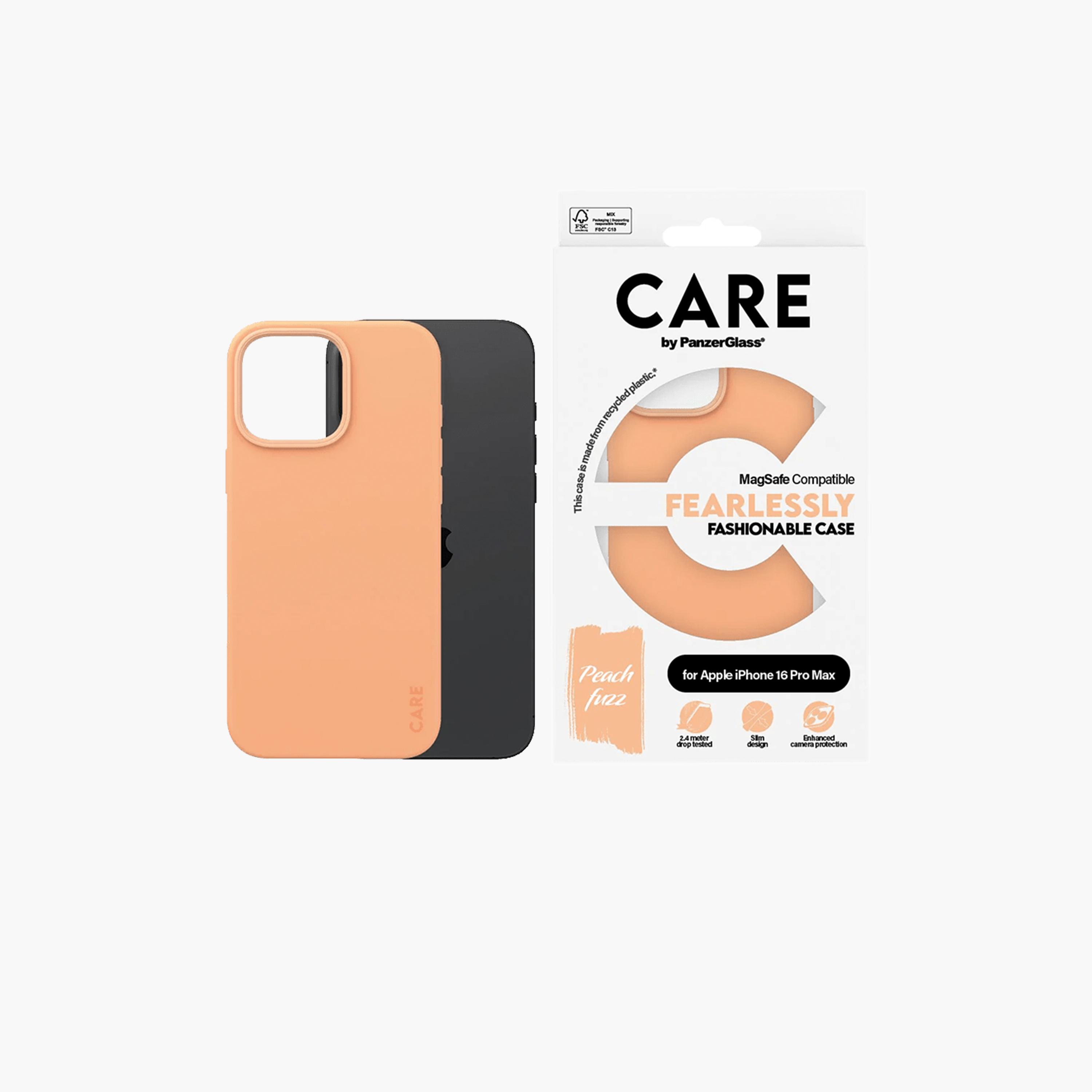 Panzer Glass CARE Fashionable Case with MagSafe for iPhone 16 Pro Max - Peach-electronics-accessories-mobileaccesories-image-1