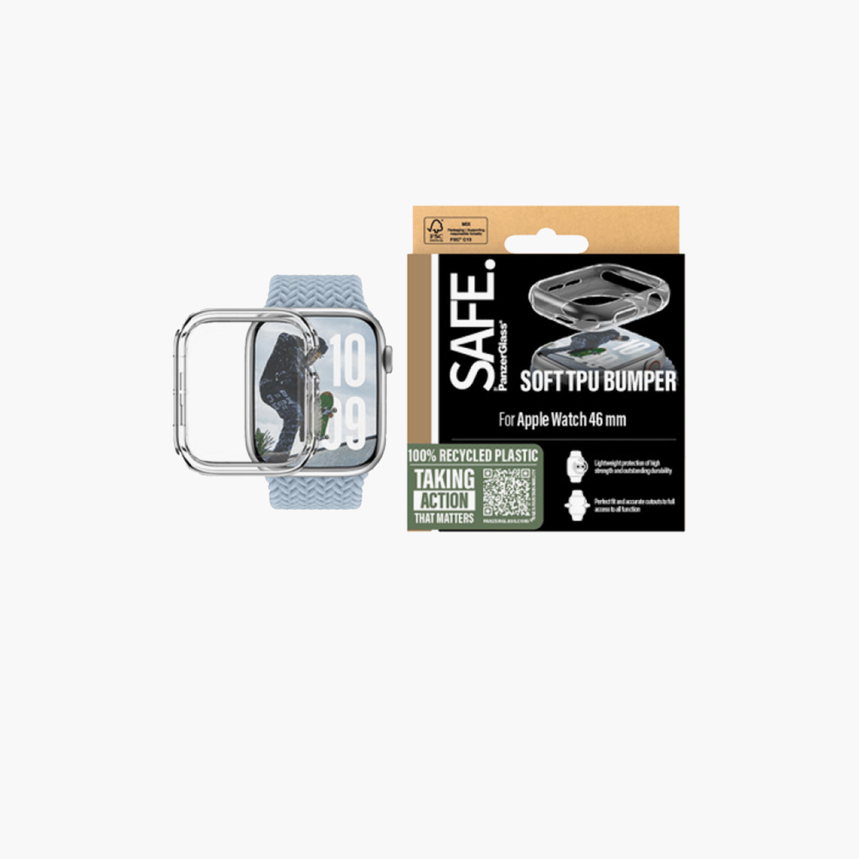 Panzer Glass SAFE TPU Full-Body Bumper for Apple Watch Series 10 46mm - Clear-electronics-accessories-wearableaccesories-image-1