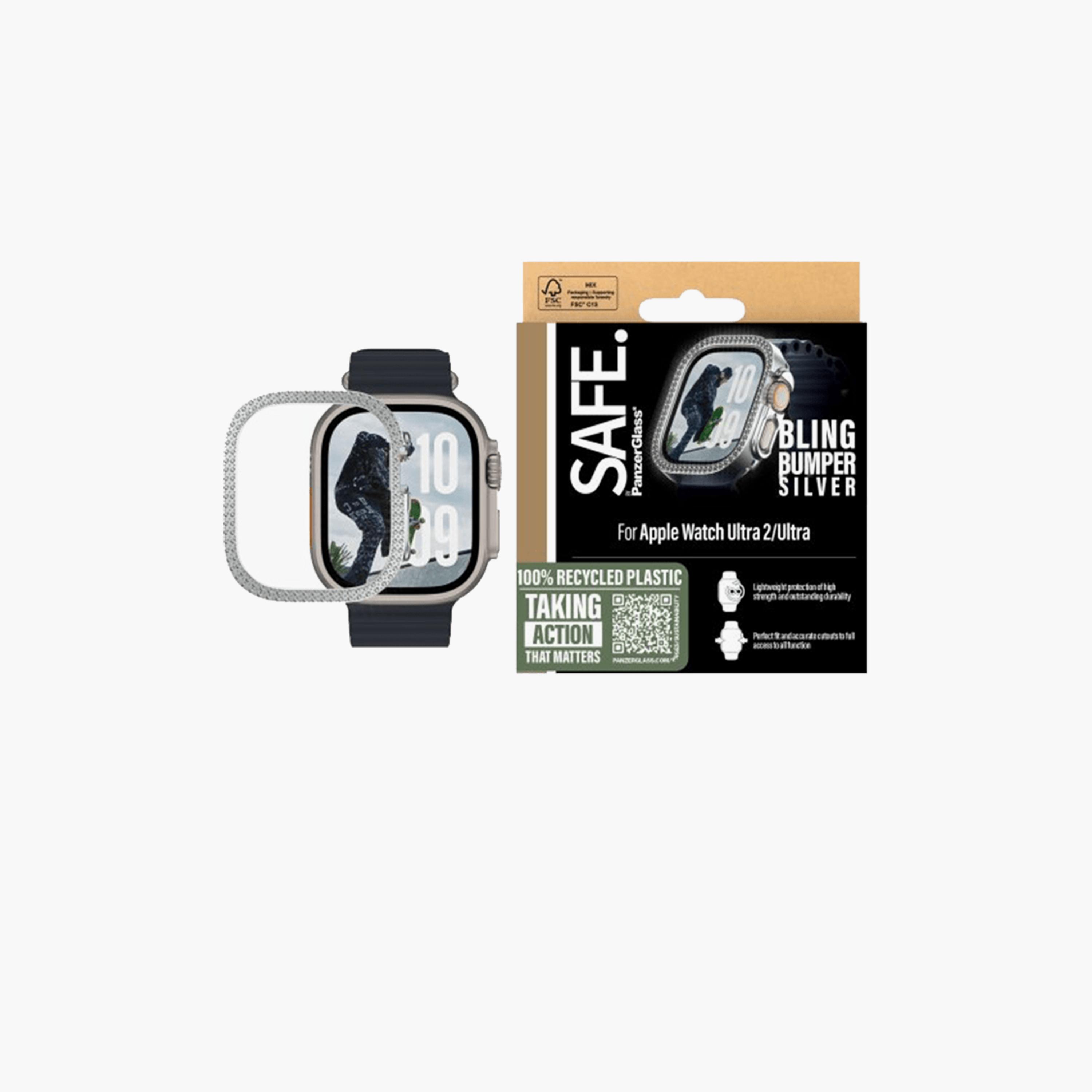 Panzer Glass SAFE Bling Bumper for Apple Watch Ultra 2 49mm - Silver-electronics-accessories-wearableaccesories-image-1