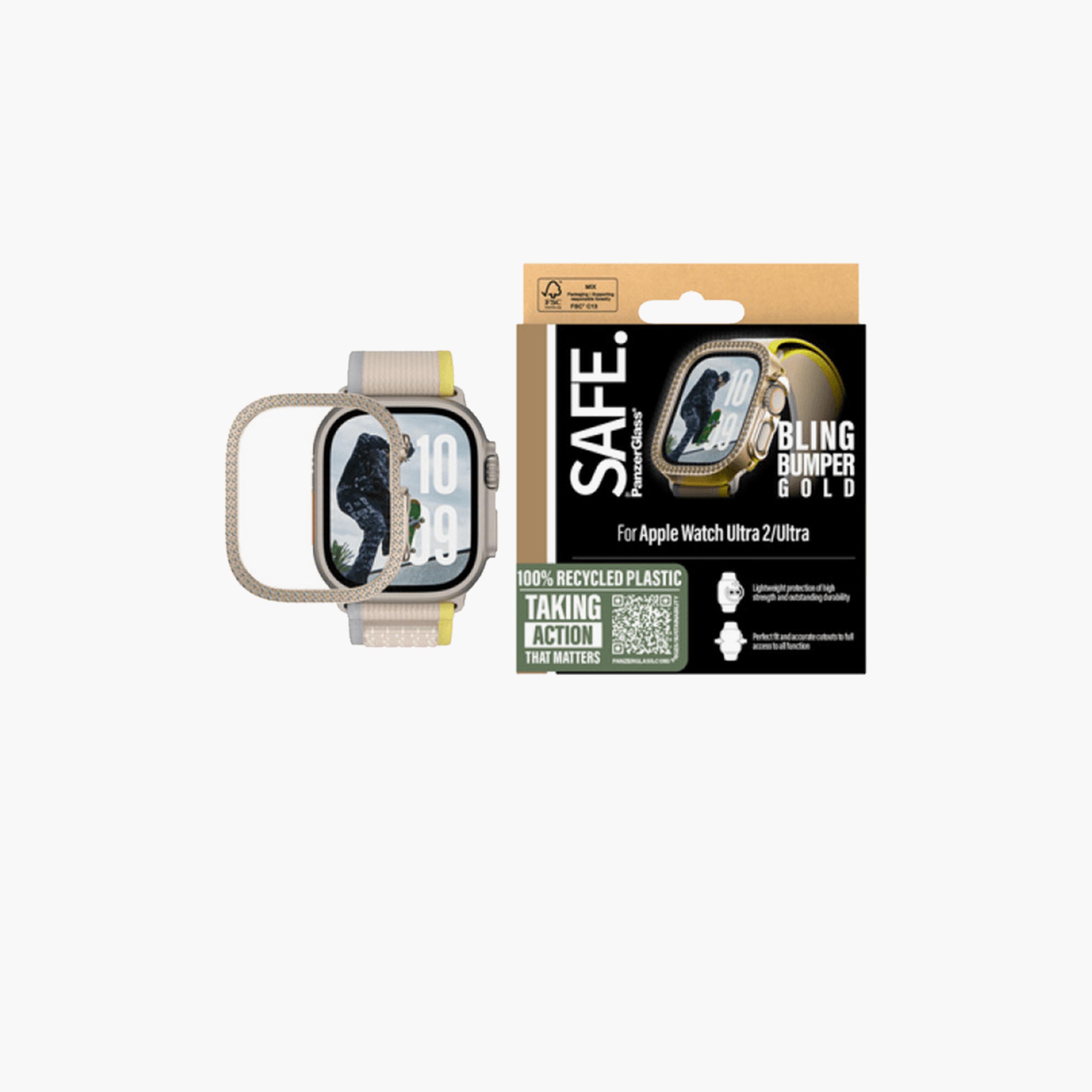 Panzer Glass SAFE Bling Bumper for Apple Watch Ultra 2 49mm - Gold-electronics-accessories-wearableaccesories-image-1