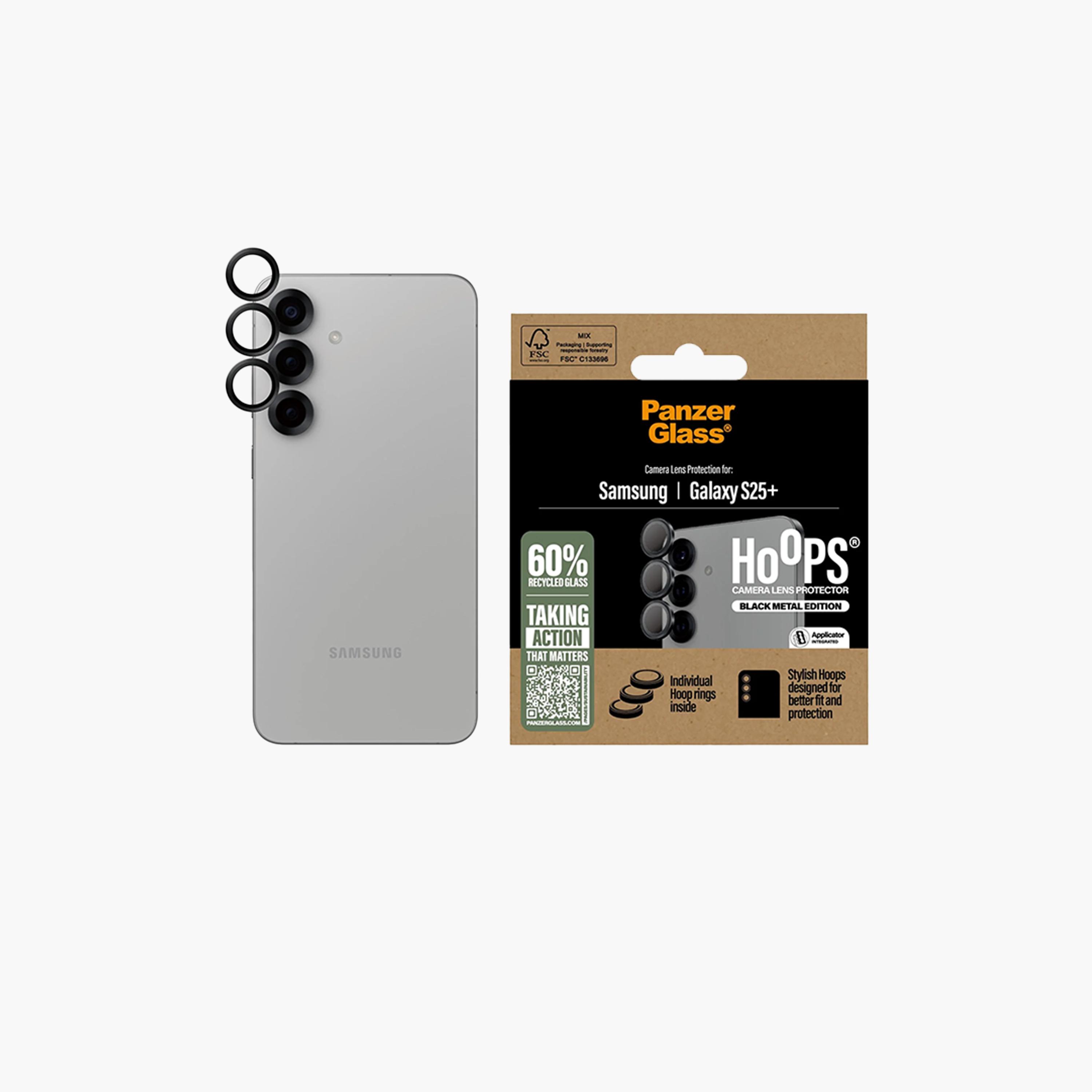 Panzer Glass Hoops Black Camera Lens Protector for Samsung Galaxy S25 Plus - Clear-electronics-accessories-mobileaccesories-image-1